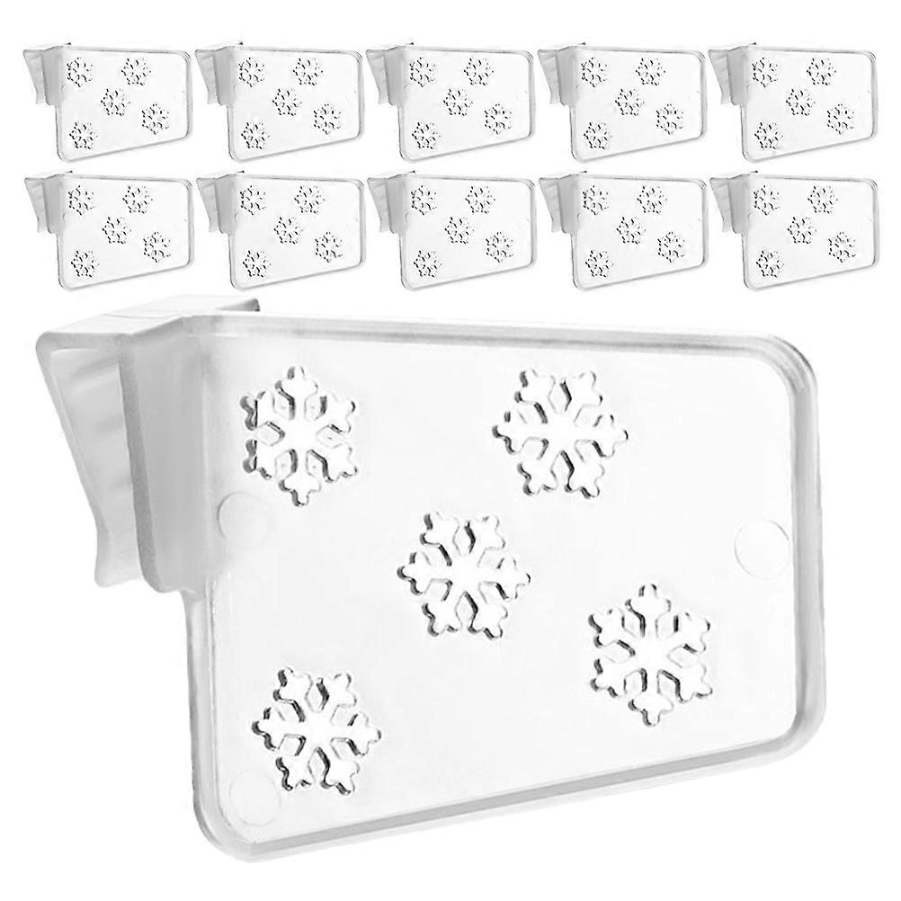 Adjustable Fridge Divider Refrigerator Storage Transparent 6.50X5.00X2.00CM Easy Installation Space Optimization 40Pack