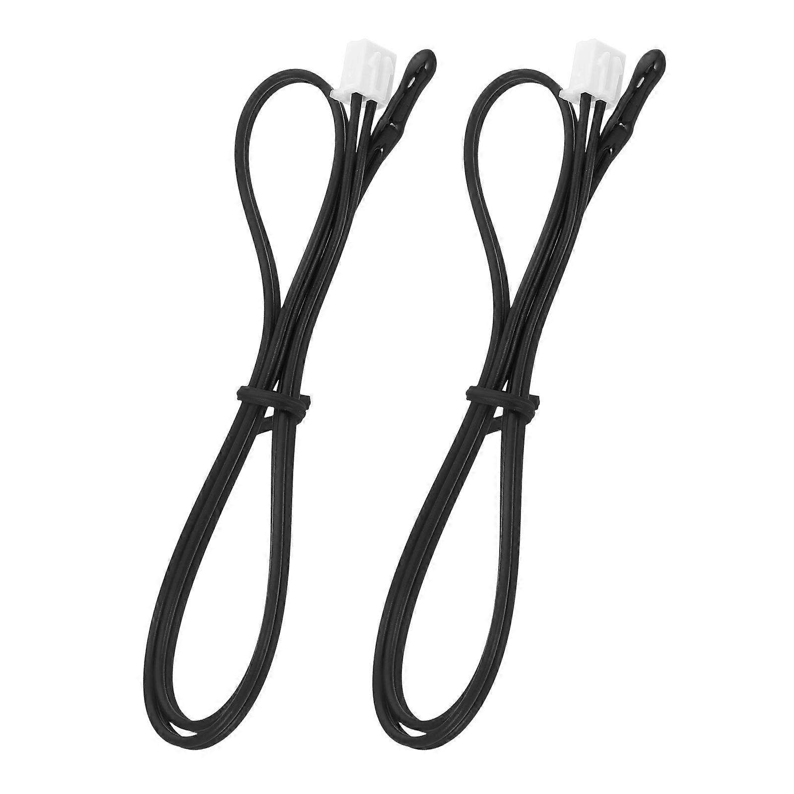 Temperature Control Sensor Air Conditioner Maintenance Accessory Office Climate Control Copper 15.4X0.2X0.1in Thermistor Replacement 2Pack