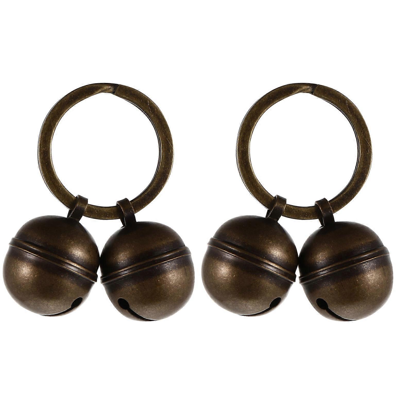 2 Sets Loud Dog Collar Bells for Cat Copper Bells Pet Training Pendant Accessories
