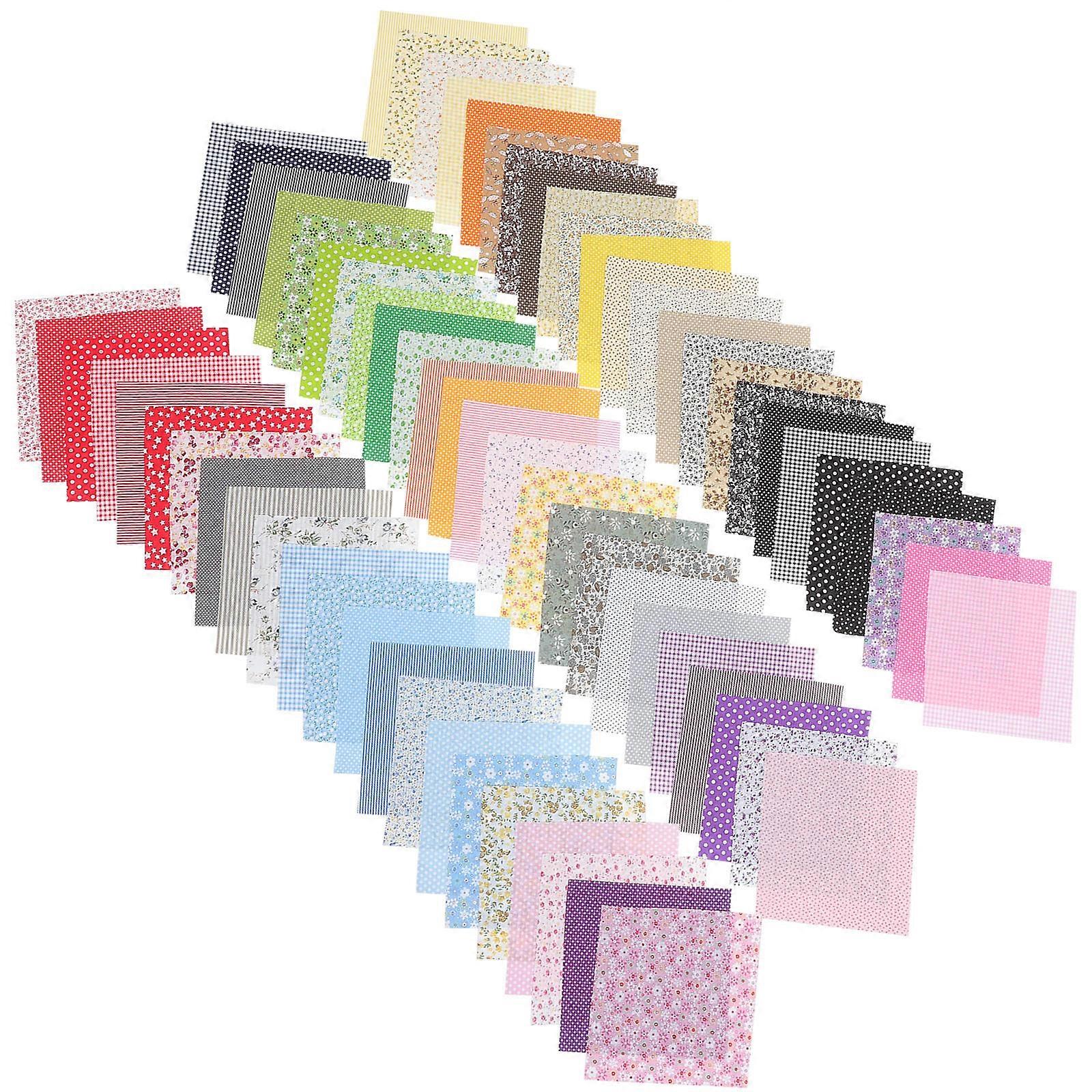 Diy Sewing Fabrics Patchwork Fabric Family Assorted Color 25x25cm Quilting 70 Sheets 70Set