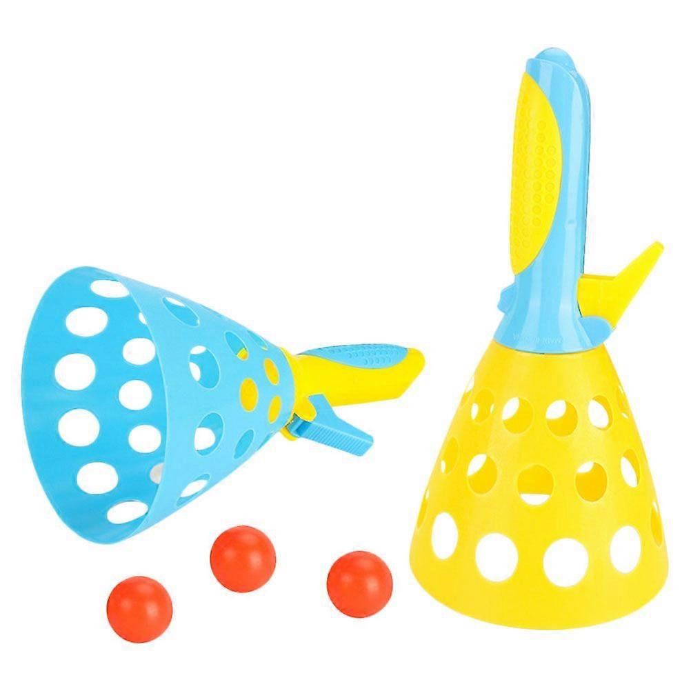 1 Set Launching Throw Toys Catch Balls Playthings Click Catch Balls Toys for Outdoor