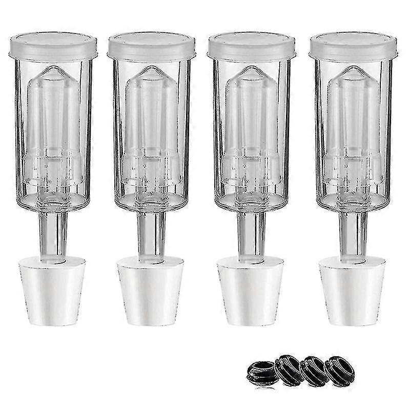Fermentation Lids Airlock Kit With 6stopper, Locks Fermentation Airlock Beer Wine Kombucha Brewing K