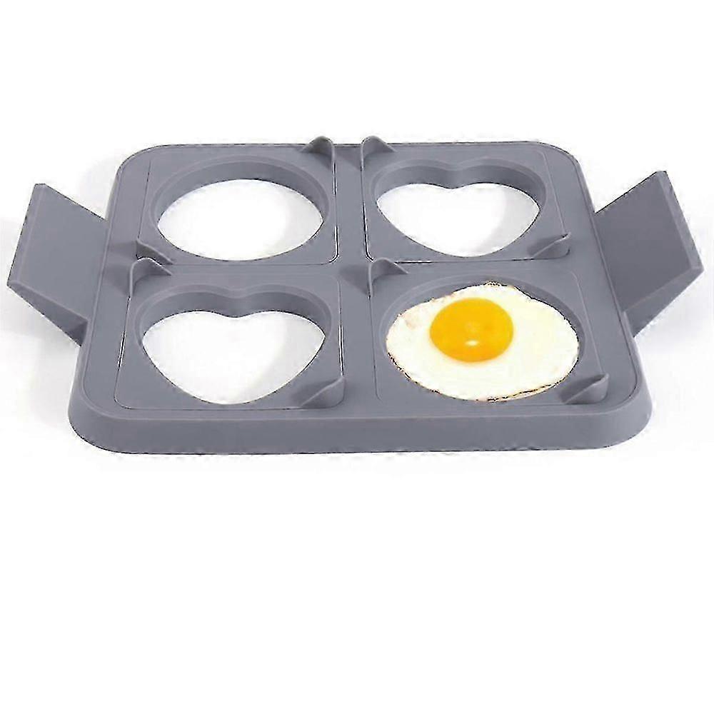 Egg Rings for Frying Eggs, 3In1 Silicone Round Square Heart Fried Egg Cooker Ring for , Griddle Egg Ring Tray