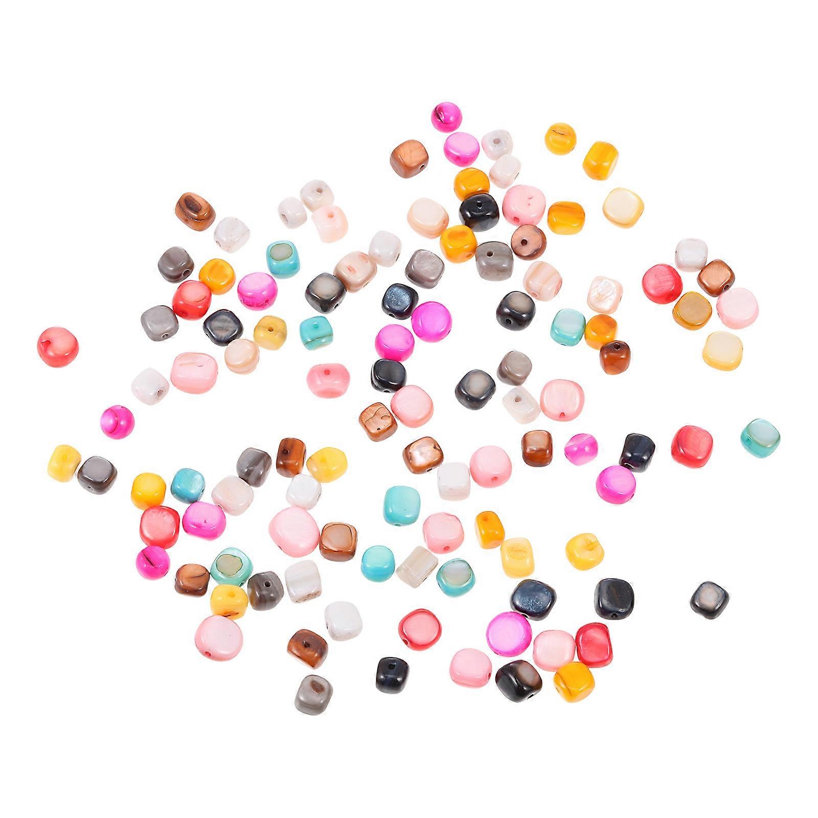 Bead Spacer Irregular Design Beads Diy Craft Loose Beads Jewelry Making Necklace Bracelet Assorted Color 0.8X0.8Cm 110Pcs