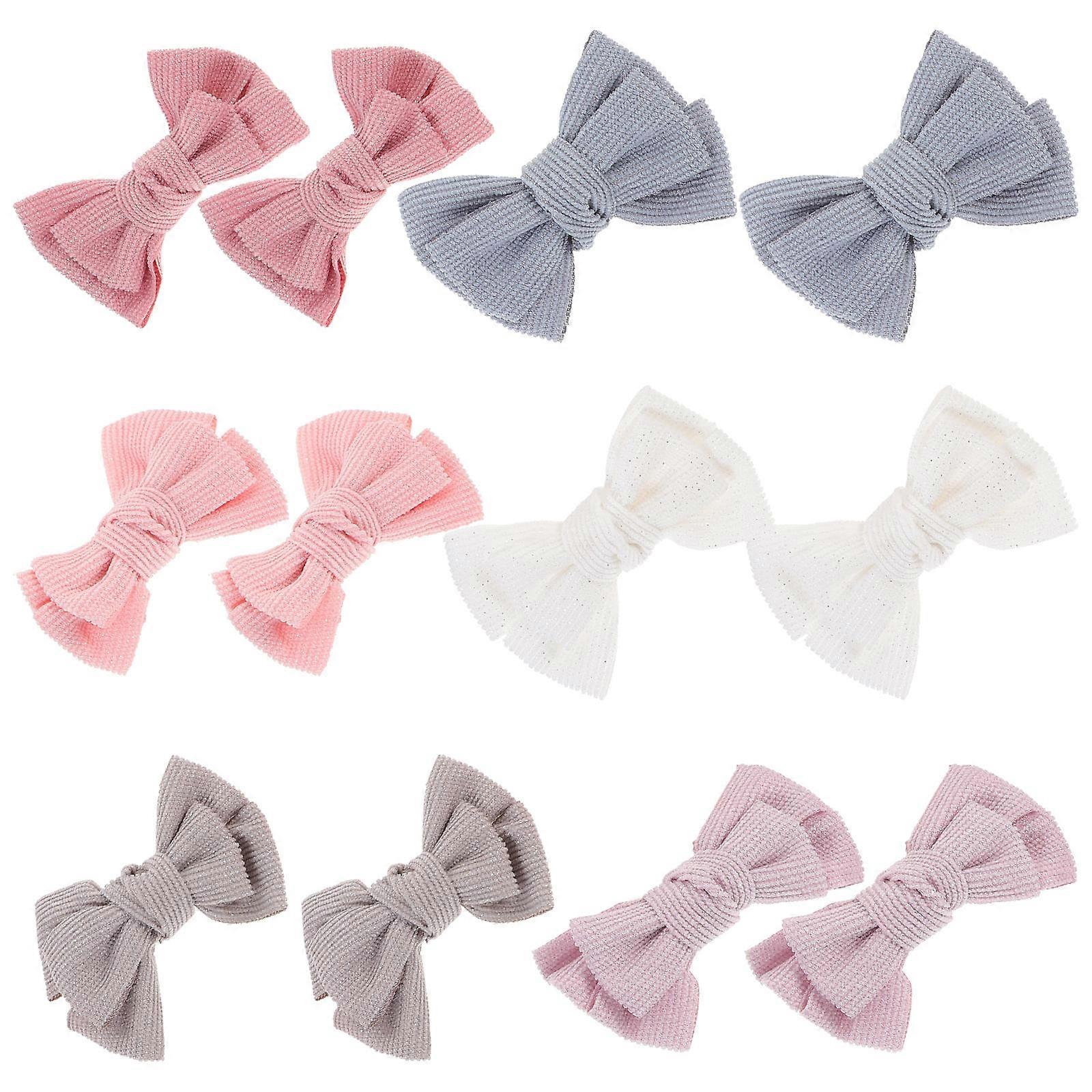 12pcs DIY Hair Bows for Cute Headband Accessories, Soft and Comfortable Daily Use Hair Clips Making with Assorted Colors