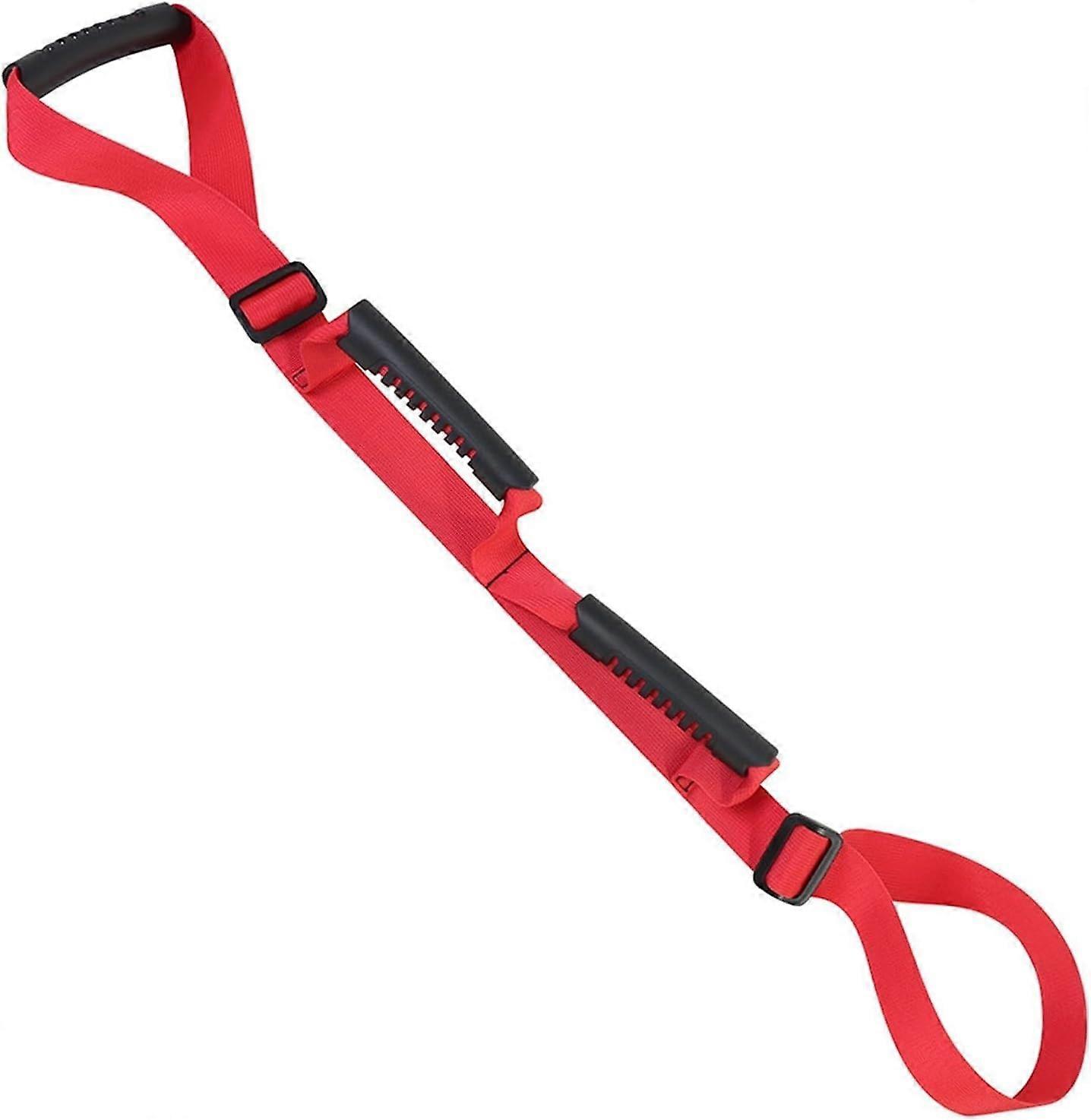 Leg and Foot Lifter Mobility Aid Single Loop Red with Adjustable Straps for Safe and Comfortable Leg Lifting