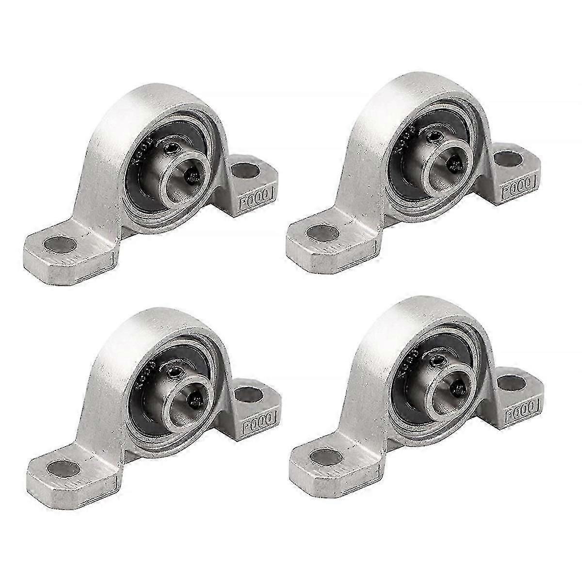 4 件轴承座法兰轴承 10 毫米 KP000 滚珠轴承座枕块轴承,用于 3D 打印机备件