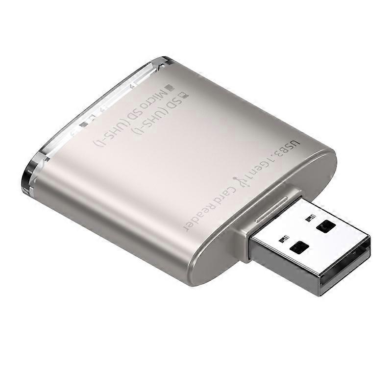 For PC Laptop Camera 2-in-1 SD TF to USB 3.0 Card Reader Supports SDHC SDXC MMC UHS-I