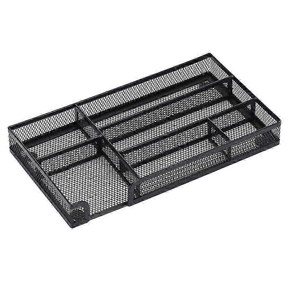 Desk Drawer Organizer, Metal Mesh, Suitable for Home Office and School, 28*15.5*3.5cm