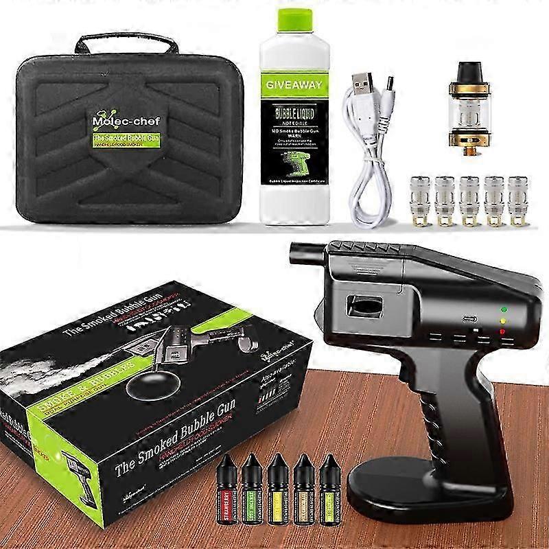 Handheld Cocktail Bubble Infuser Machine With Accessories For Molecular Mixology And Drink Preparation