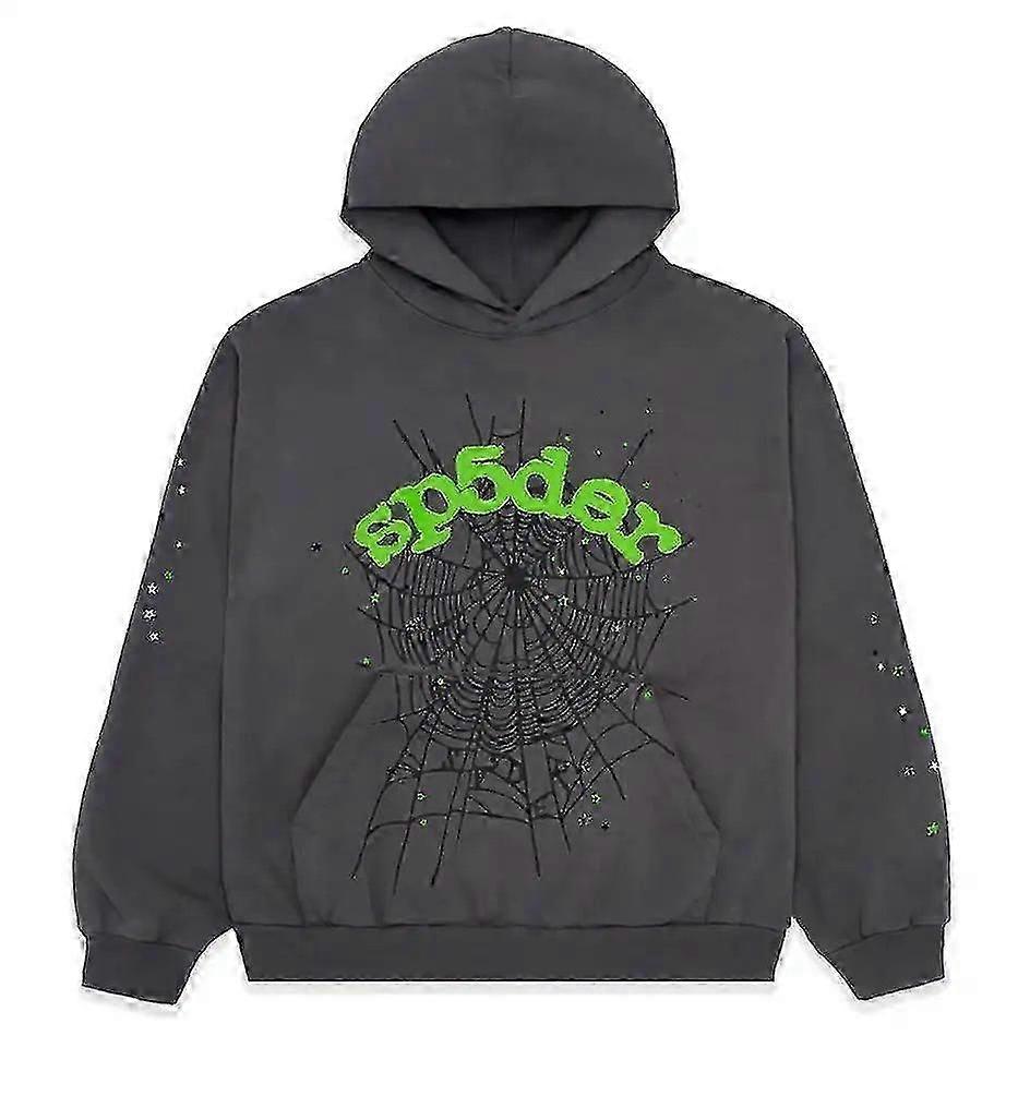 Sp5der Wait Web Sweat à capuche Slatesweater Chemise à capuche -NMAOV