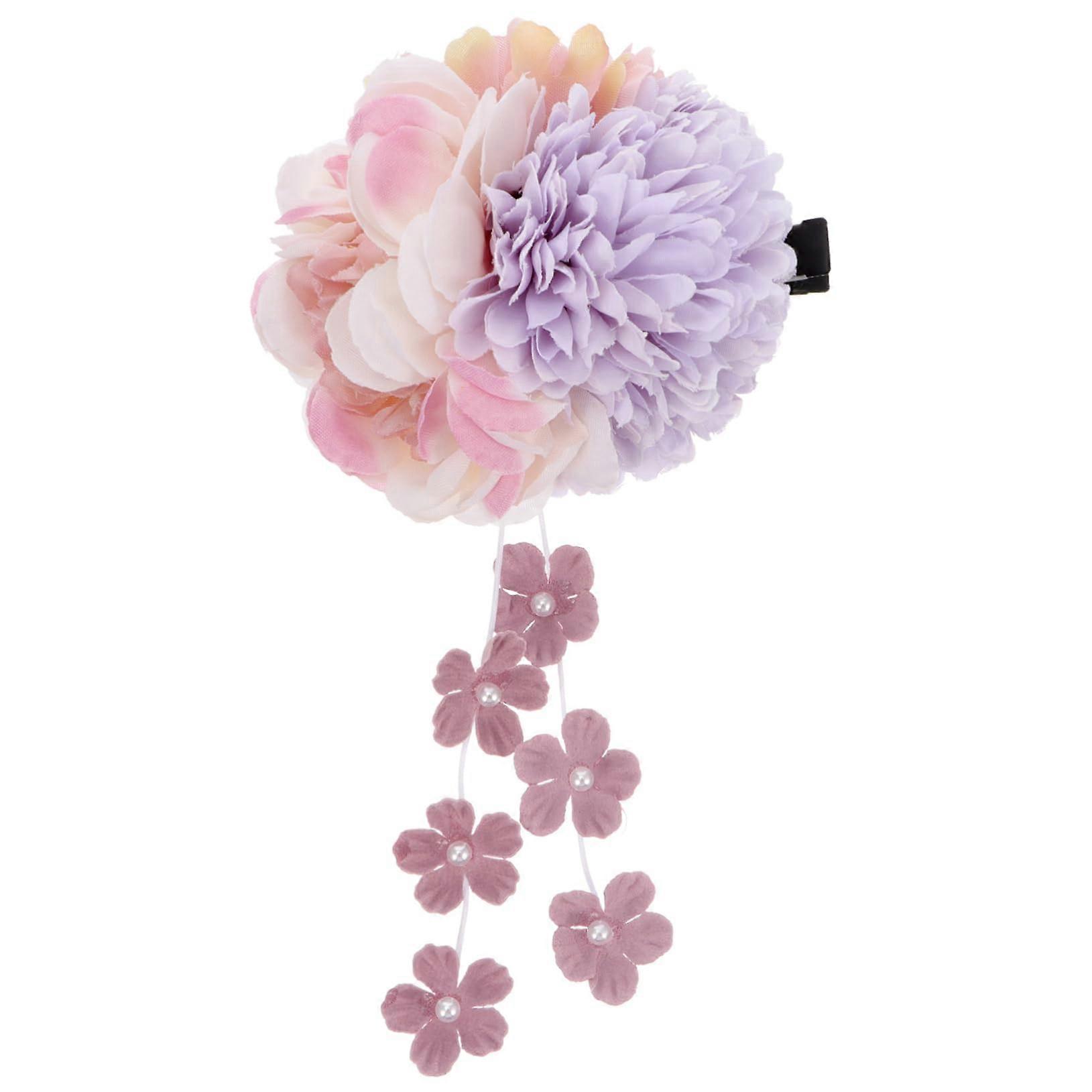 Flower Hairpins For Women, Bridal Hair Clip, Top Clip, Purple Lilac, Wedding Hair Accessory