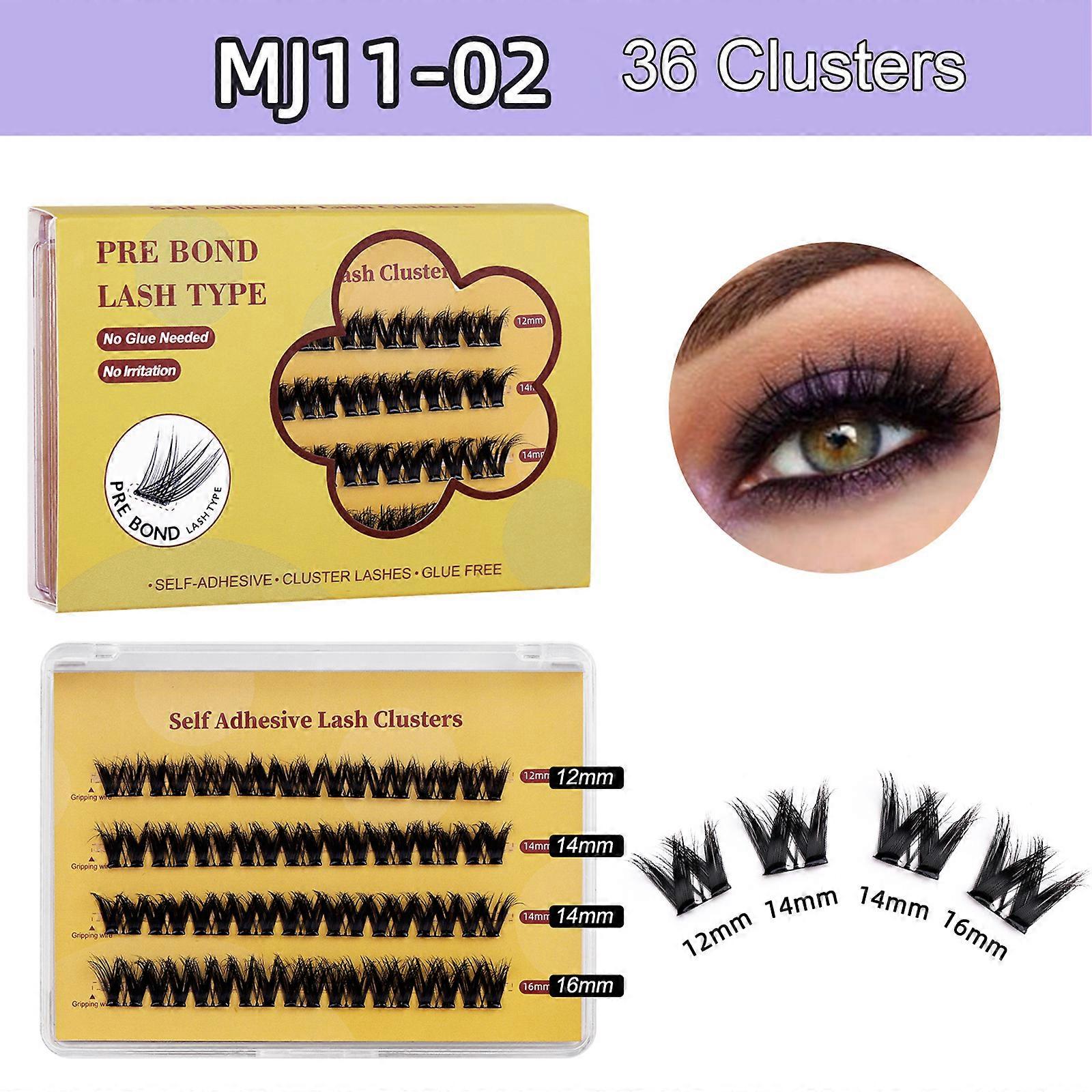 Segmented False Eyelashes Kit  NaturalLooking GlueFree