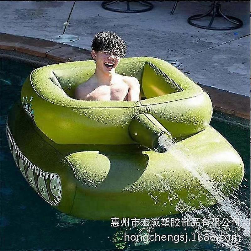 PVC Inflatable Tank Pool Float for Adults & Kids, Water Floating Toy with Pump Options
