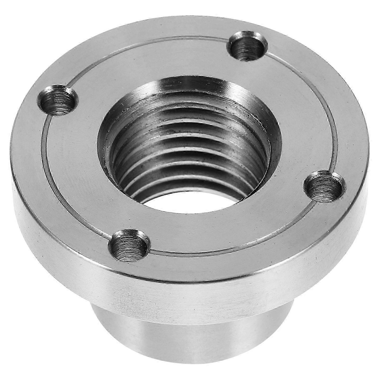 Mandril de Torno 2 Polegadas Placa Frontal de Madeira Aço Adaptador de Placa Traseira