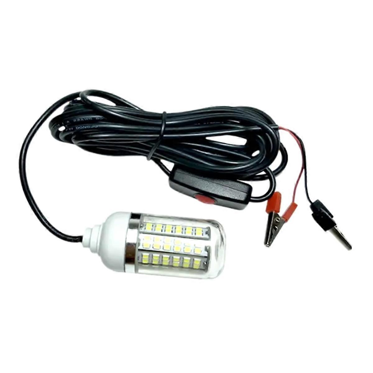 12V LED Fishing Trap Light 100W IP68 Lure Fish Finder Lamp 108 LEDs Attracts Prawns Fish Krill Blu-Ray LED Pool Lights
