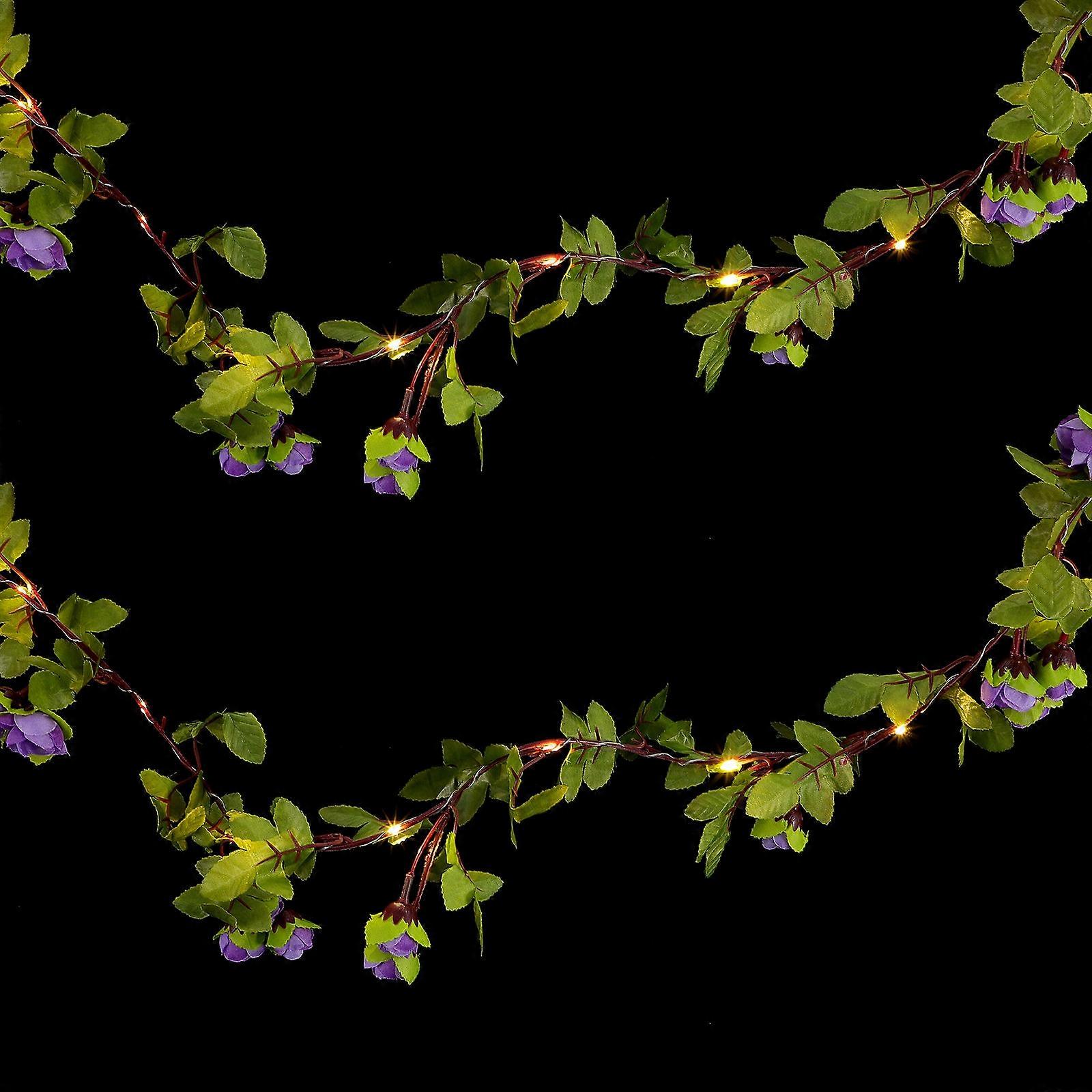 Artificial Flower Vine with Lights for Home Decoration 2 2m