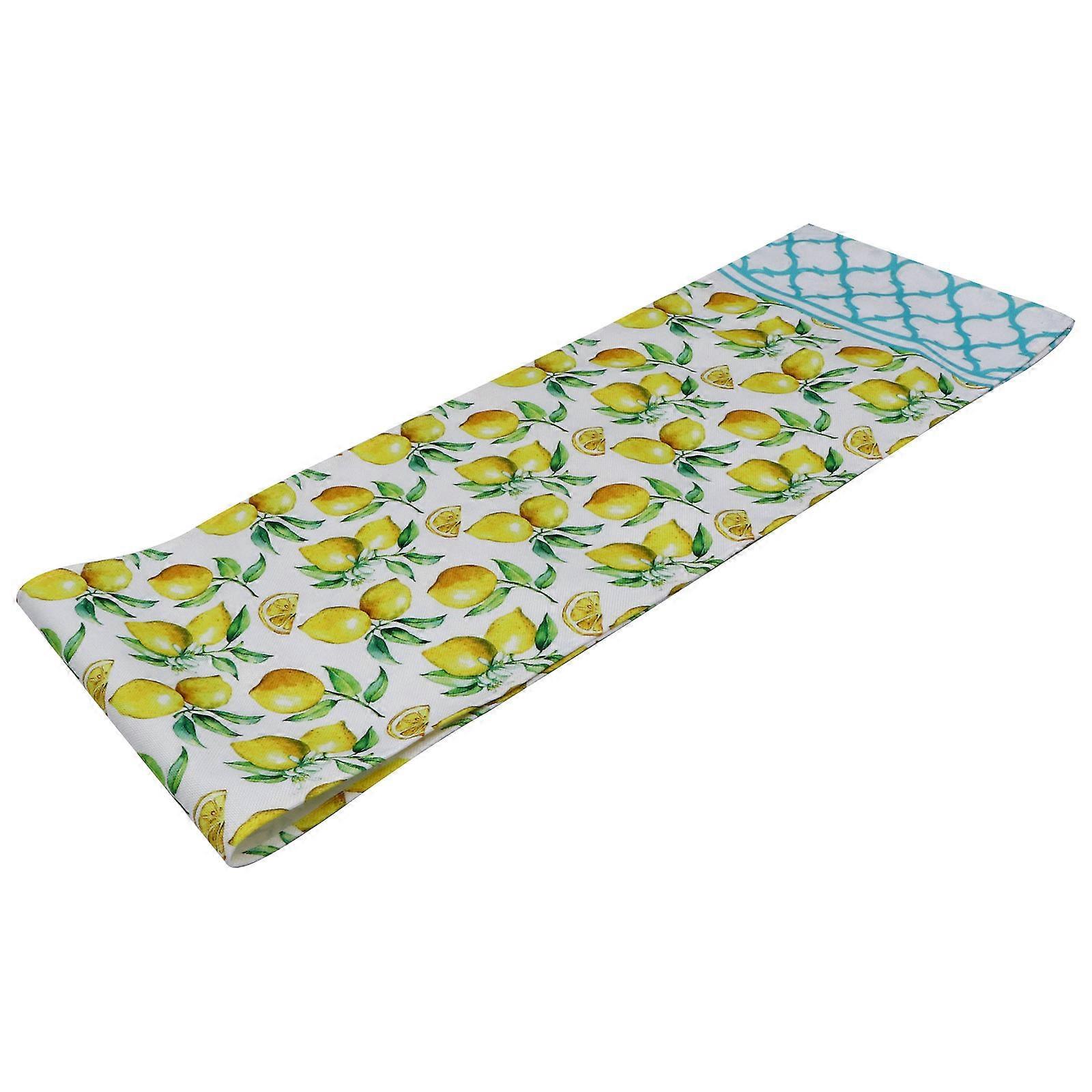 Lemon Table Runner For Dining Table Multi Colored 178x33cm Polyester Cotton Table Protection 1Pack