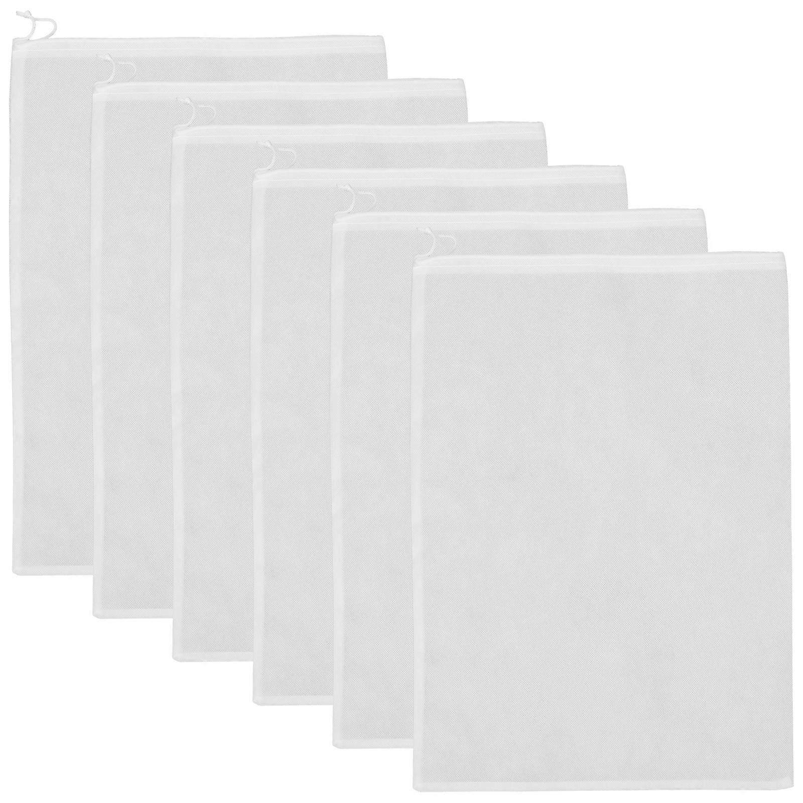 Drawstring Shoe Pouch Breathable Rectangular Design for Home Use and Travel 6Pcs