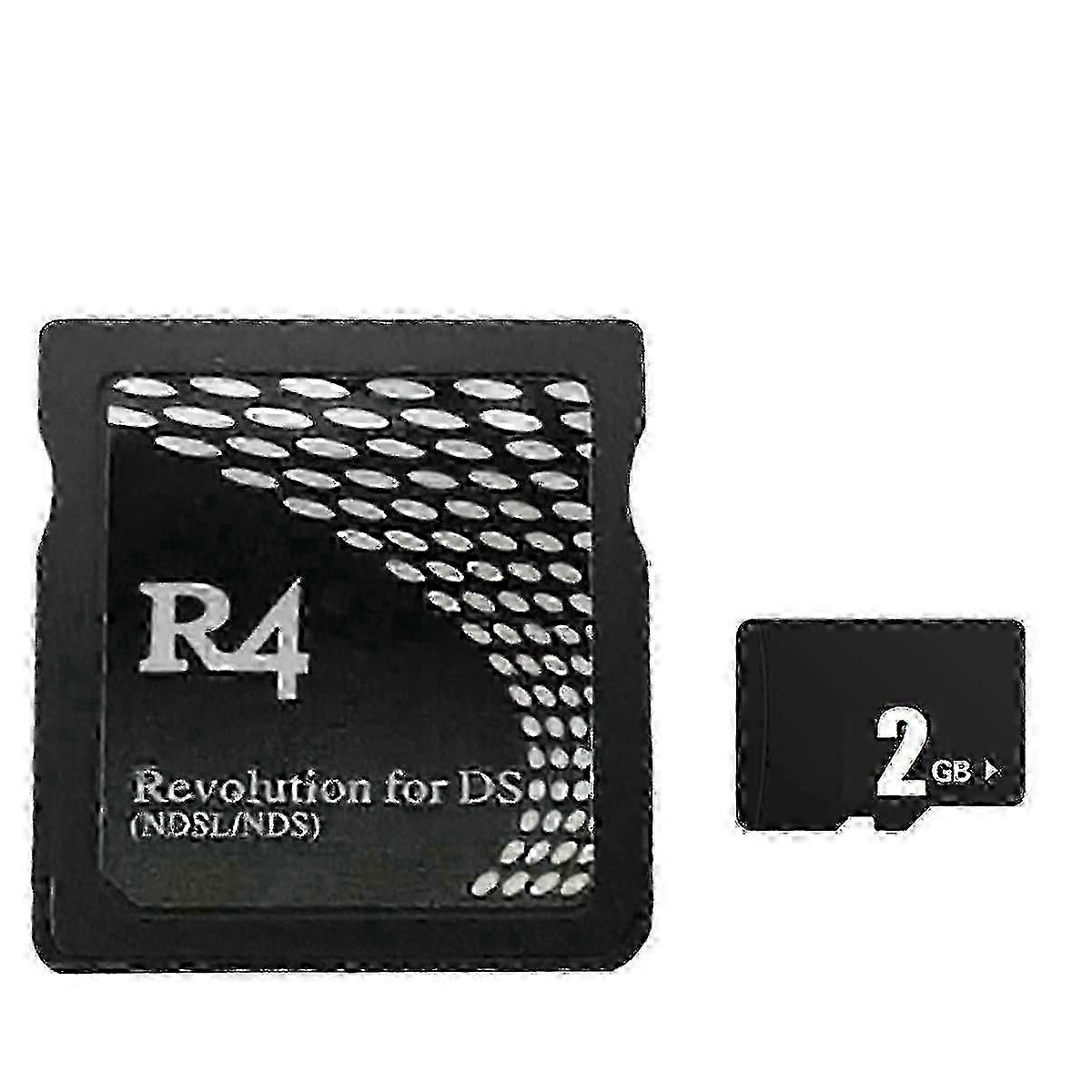 2025 New R4 Game Card+2GB Memory Card for Burning Card Wood/ Dual Core for NDSL First Generation R4 Game Card,