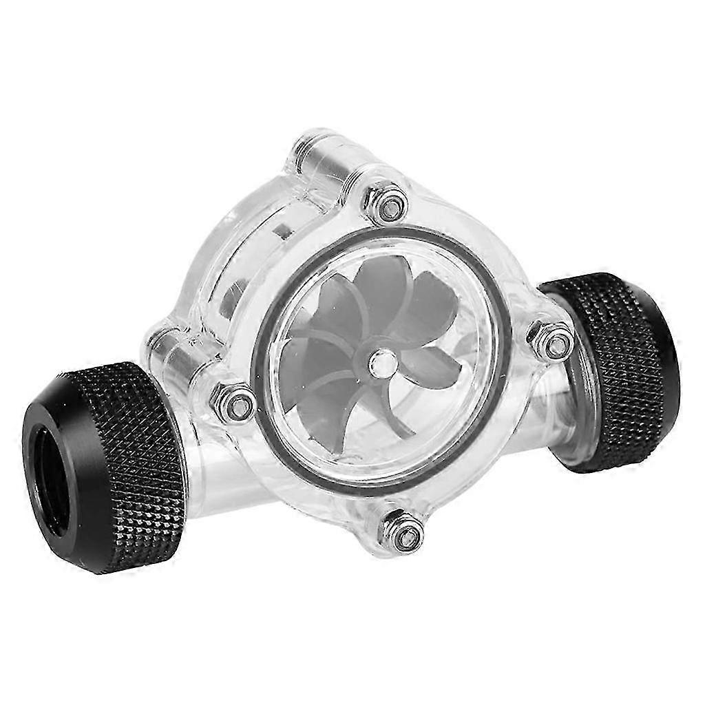 Flow Meter Computer Water Cooling Flow Meter Flow Meter Indicator, G1/4 Thread 8 Impeller Computer Flow Meter for PCMulticolor SZRH A-D 3359