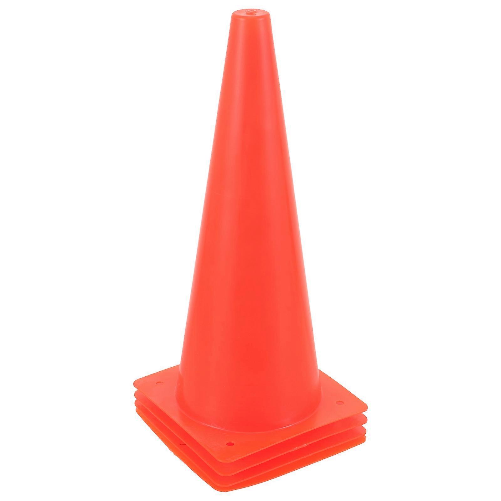 Football Training Cones Multi Sport Use Orange 31.00X13.80X13.80CM Marking Obstacles 4Pcs