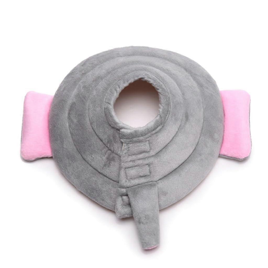 Flower Shape Cat Recovery Collar Cone Soft Adjustable Wound Healing Small Size For Head And Leg Wounds Breathable Fabric