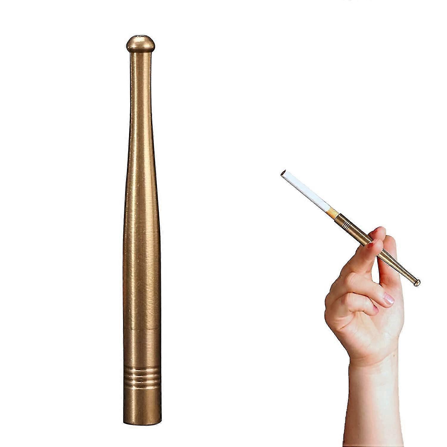 Porte-cigarette, porte-cigarette en métal 6,3 cm, porte-filtre à cigarette, réutilisable portable, finition lisseConvient à 3 tailles de cigarettes