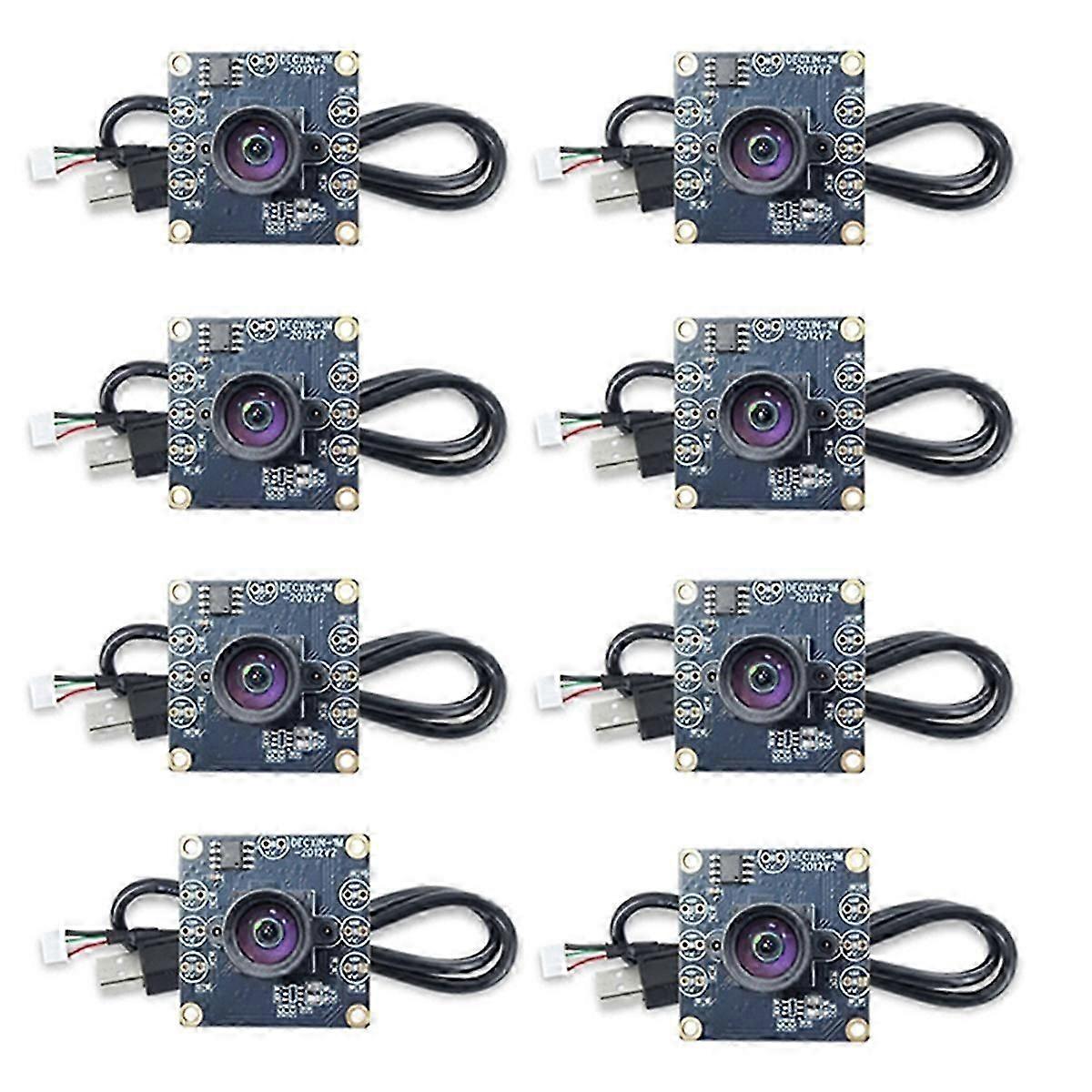8Pcs 100 Degree Camera Module 1MP OV9732 1280x720 USB Free Driver Manual Focus with 1 Meter Cable f