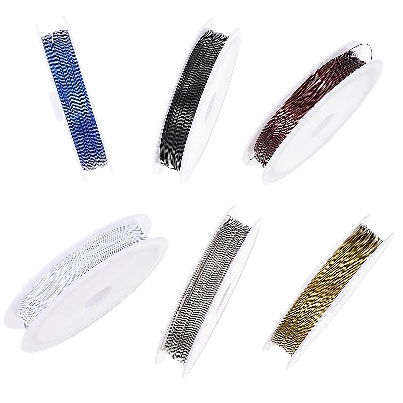 6pcs Copper Wire for Jewelry Beading Wires Ideal for Bracelet Making DIY String