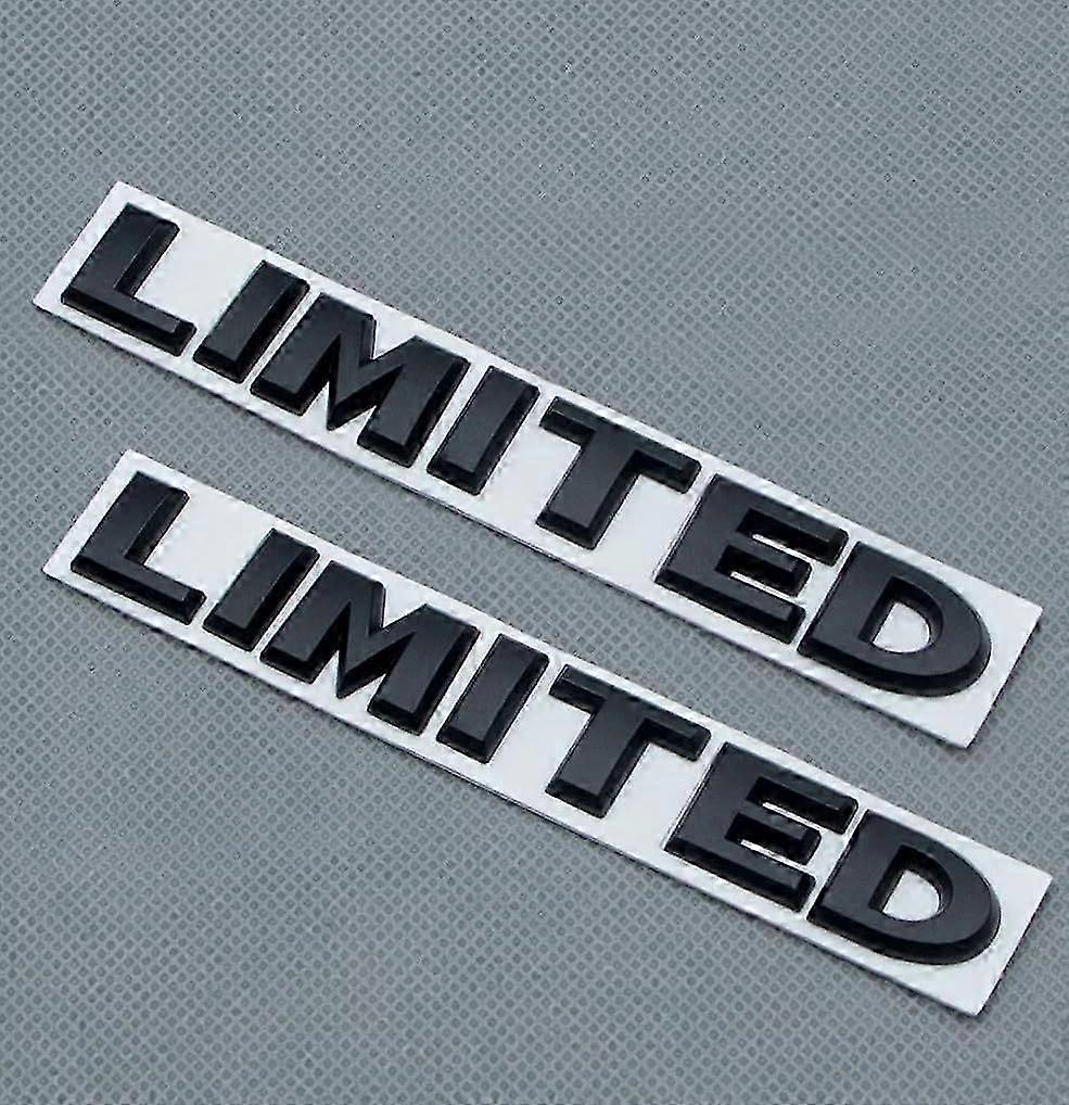 2025 Latest Model 2pcs Metal Limited Rear Tailgate Trunk Badge Sport Logo Emblem (Matte B