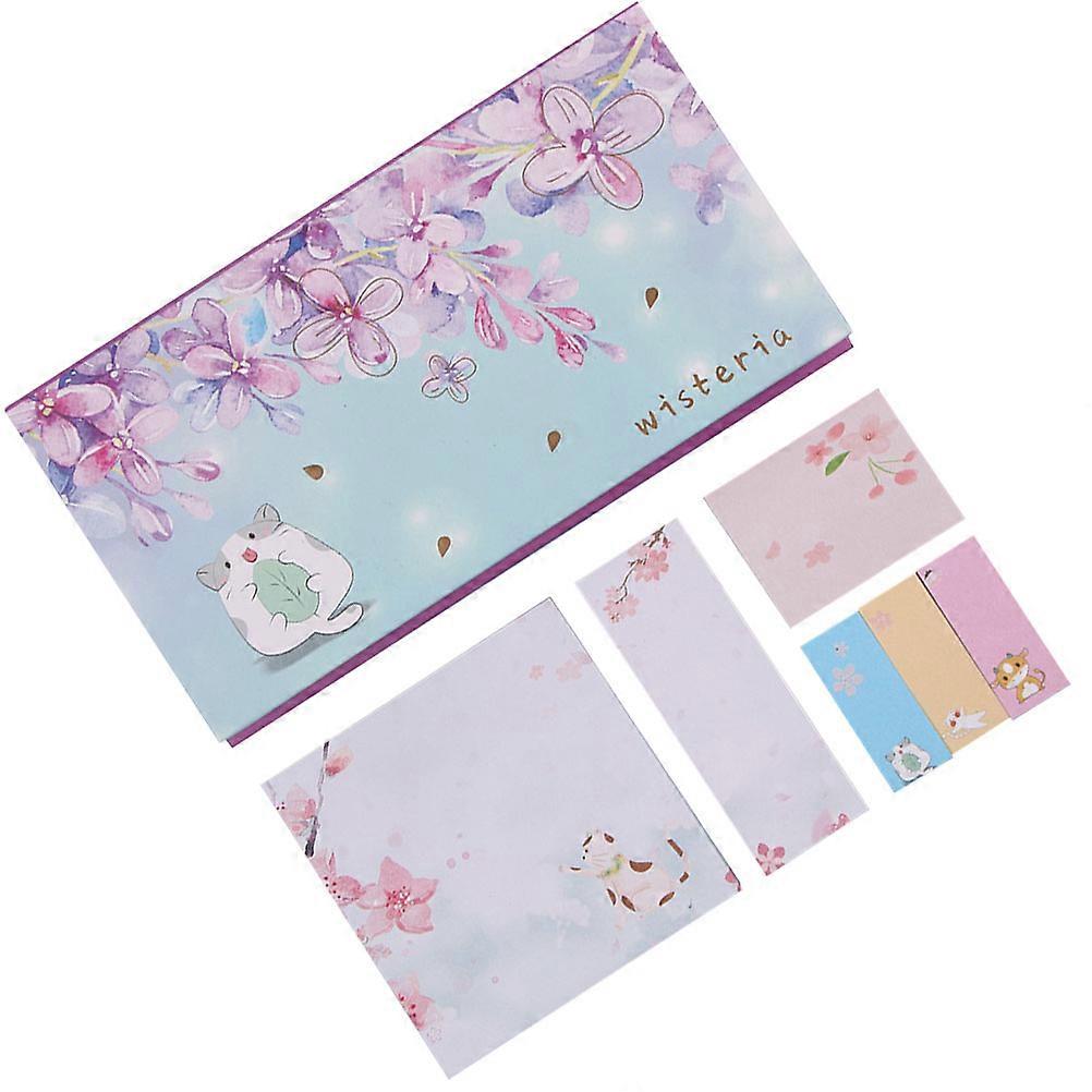 Stationery Paper Notepad Office School Use Rectangular Multi-Colored 19.50x10.00x2.00CM Indexing 1 Set