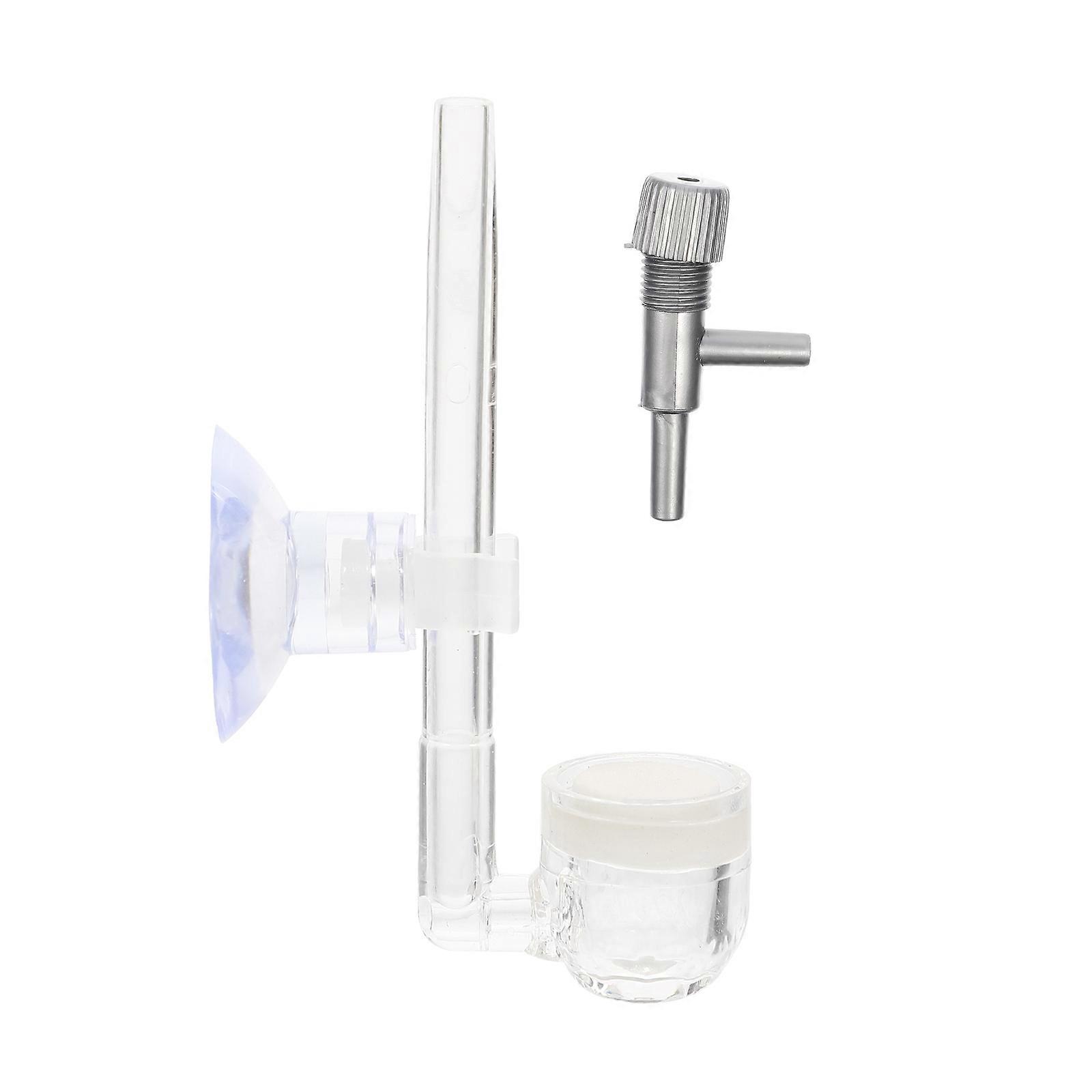 Transparent Plastic Air Stone for Aquarium Use with Fine Bubbles to Increase Oxygen Small Size Fits