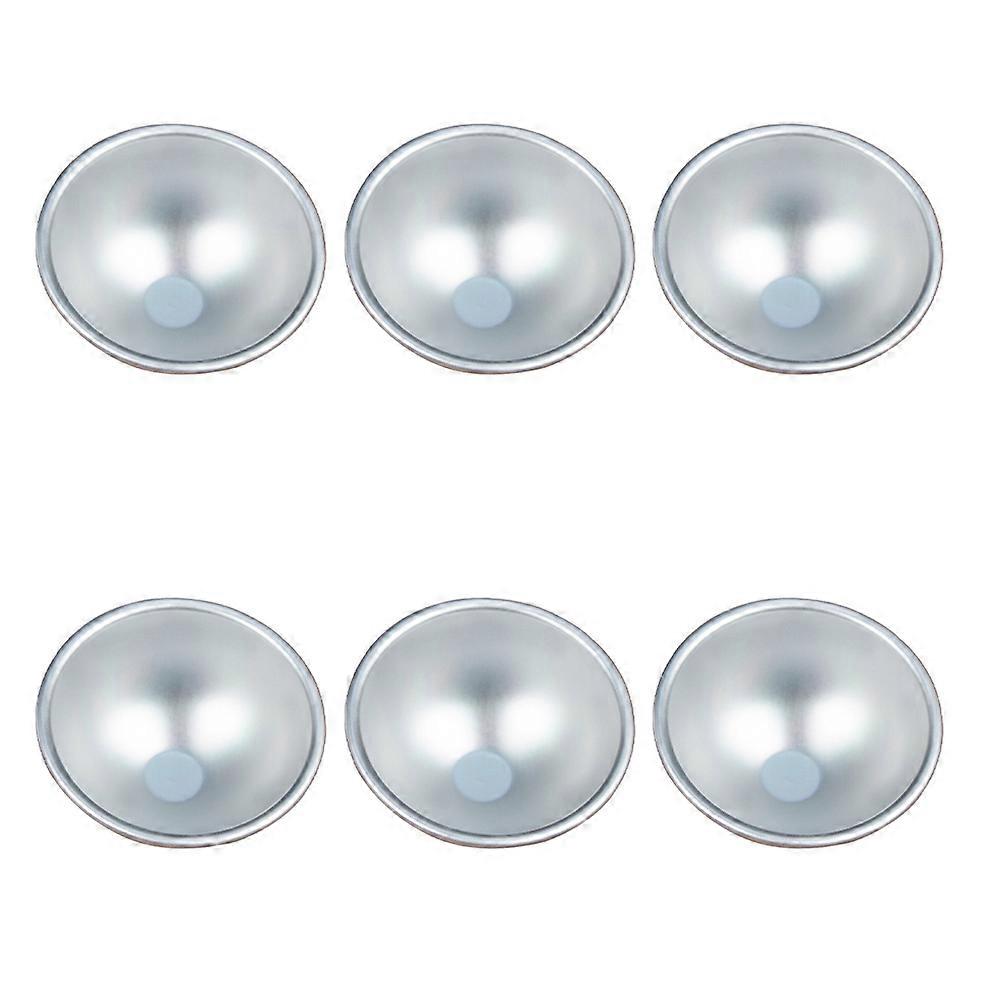 Baking Mold Aluminium Alloy Cake Molds for Baking 6Pcs Silver Nonstick Set