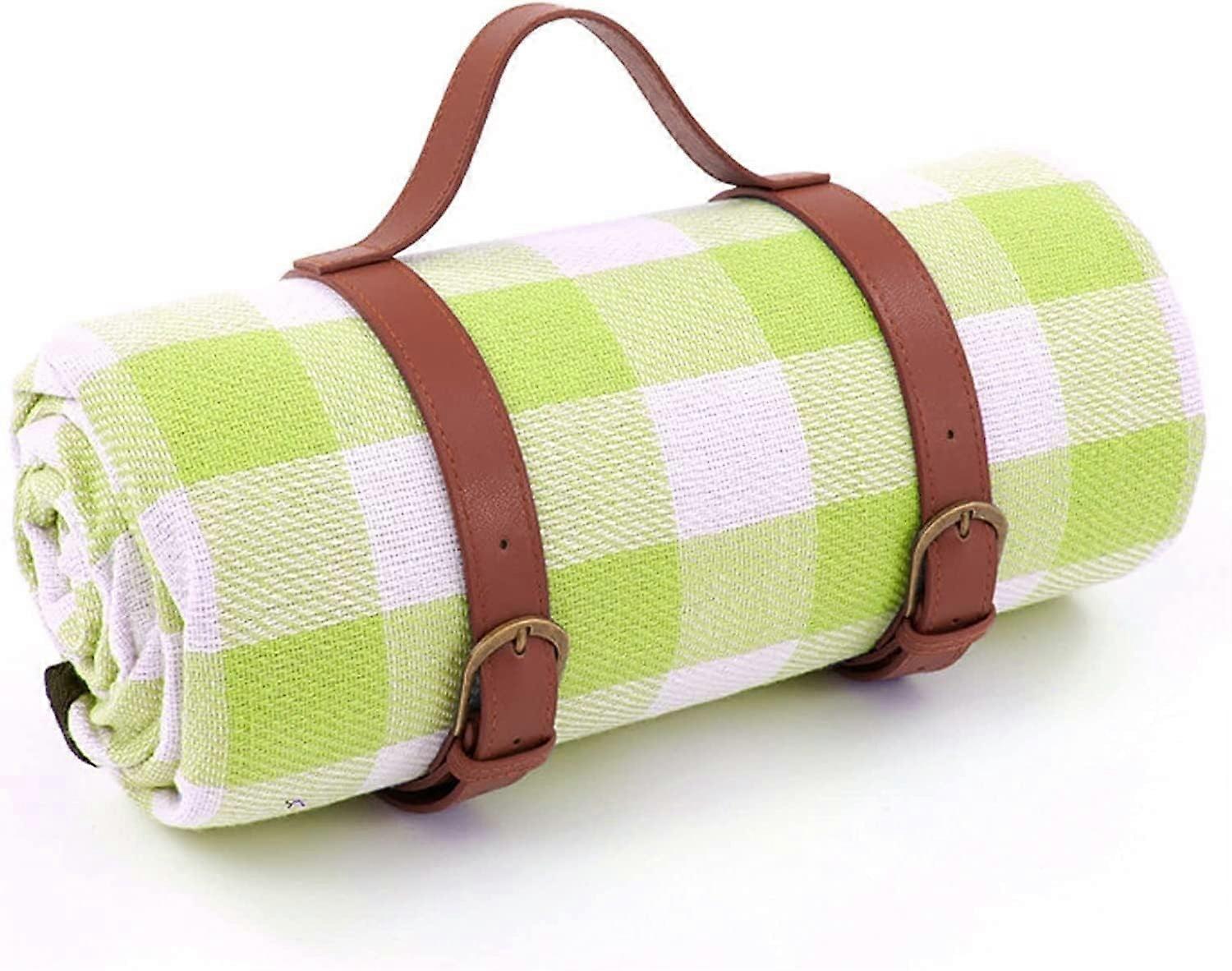 Outdoor beach mat, waterproof picnic blanket, faux leather handle (Color: Style06, Size: 200 x Ref: 2823