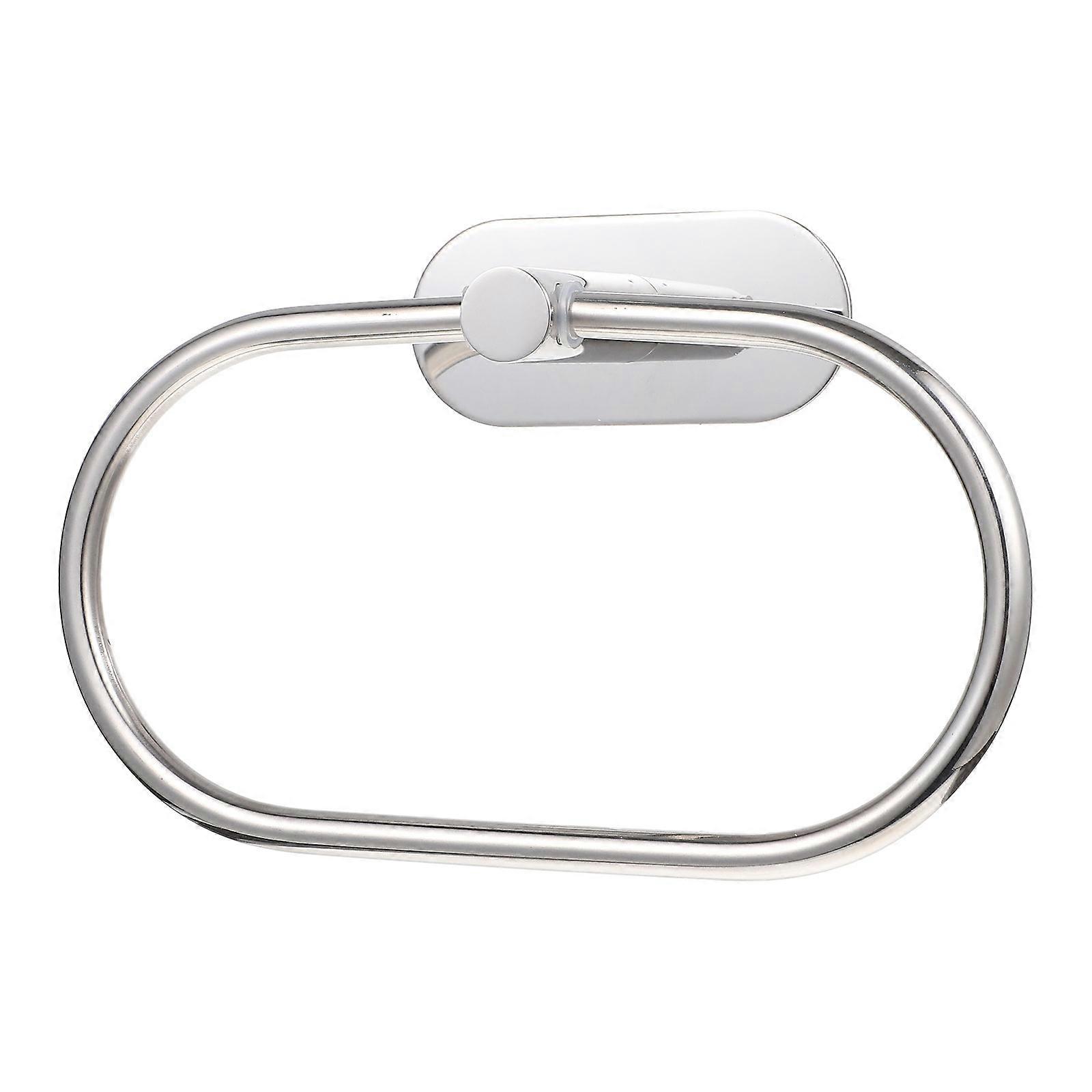 Wall Mounted Stainless Steel Towel Ring for Bathroom, and Space Saving Design for Hand and Face Towels, Easy Installation
