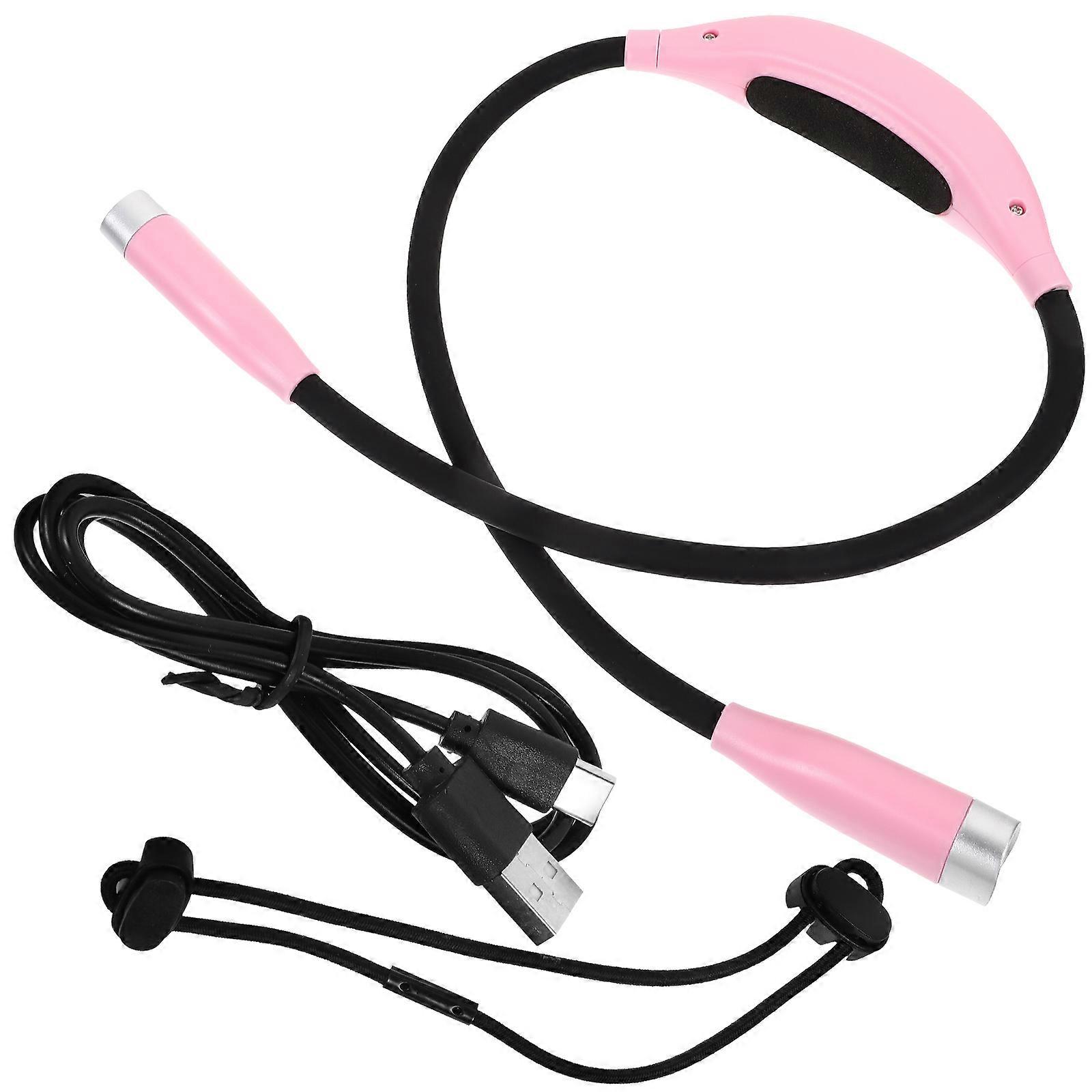USB Rechargeable Neck Reading Light Portable Lamp for Bedside Use Adjustable Brightness Ergonomic Design Compact Travel Friendly for Versatile