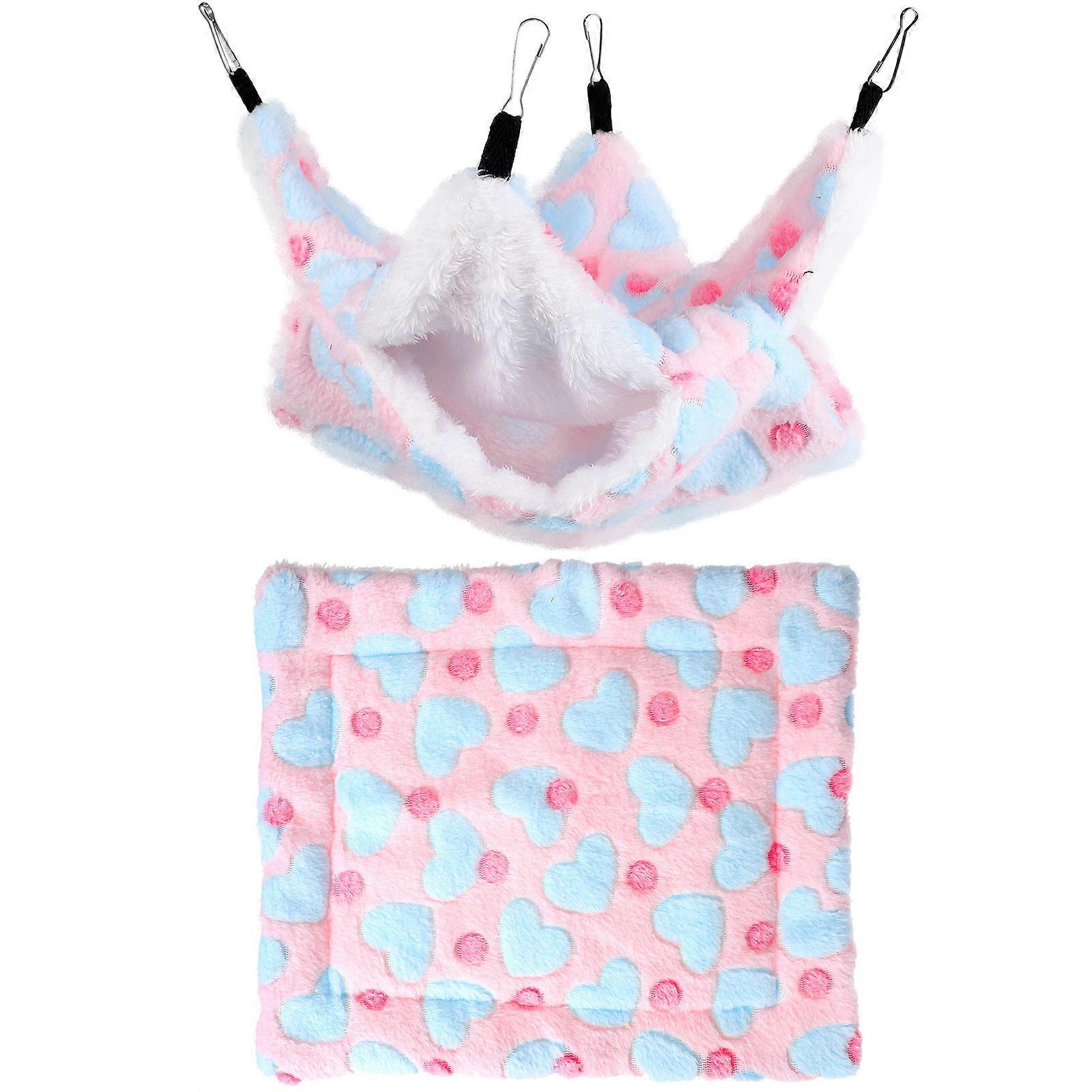 Small Animal Hammock For Cage Hamster Nest Durable Materials Multi 33x26x2 Cm Relaxing 1 Set