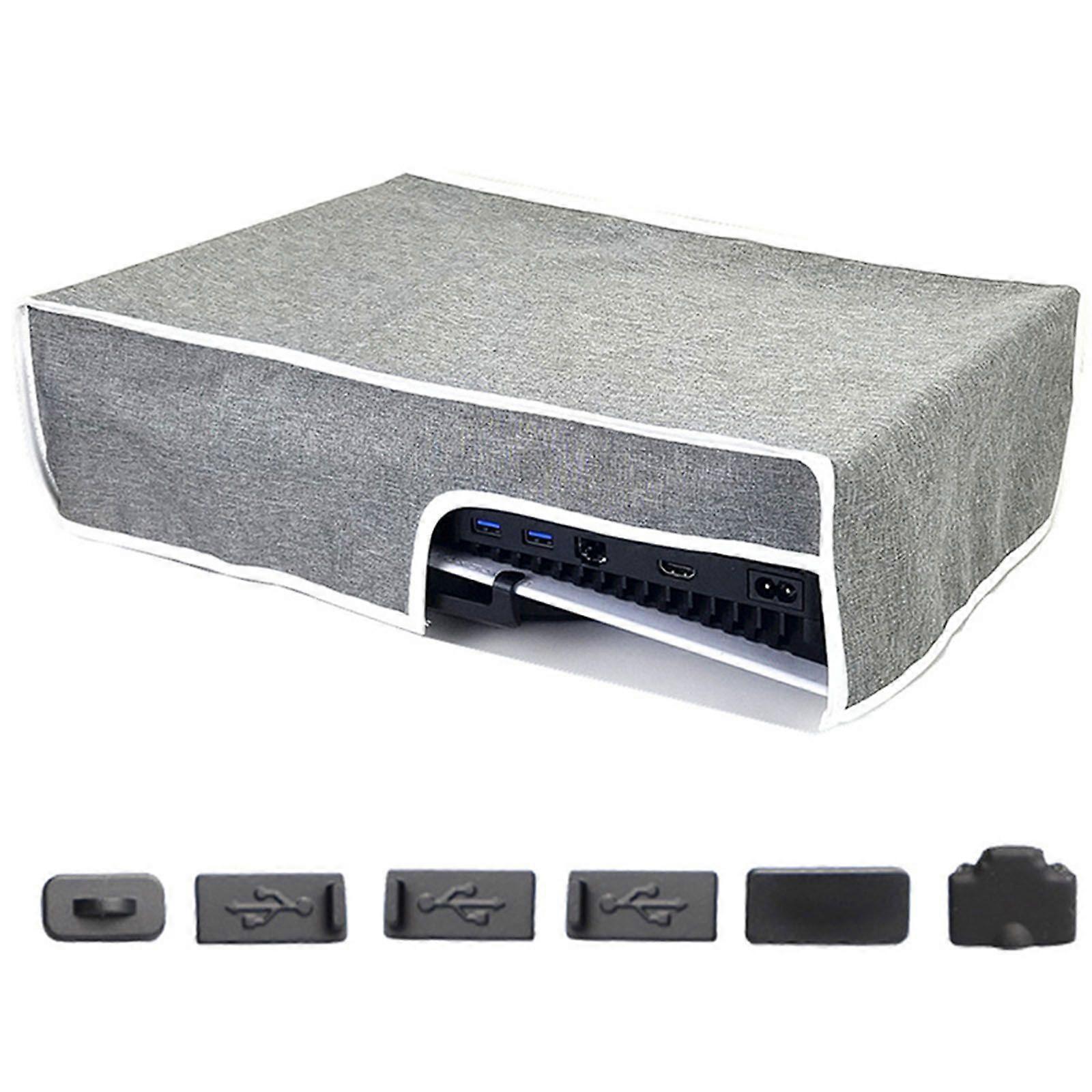 PS 5 لغطاء العلبة غطاء مقاوم للغبار لواقي مضيف وحدة التحكم في الألعاب PS 5