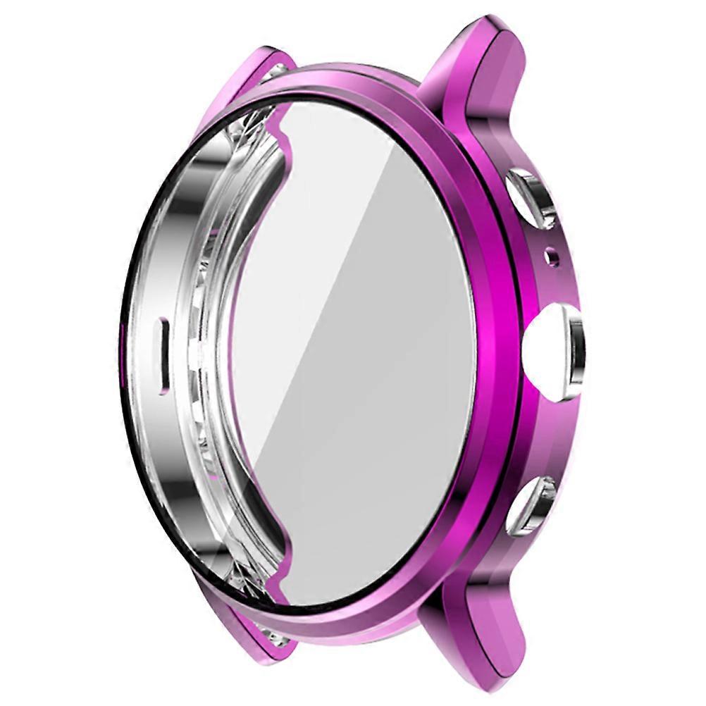 Purple TPU Watch Protective Case for Gen 5 The HR Super Lightweight and Durable Full Coverage