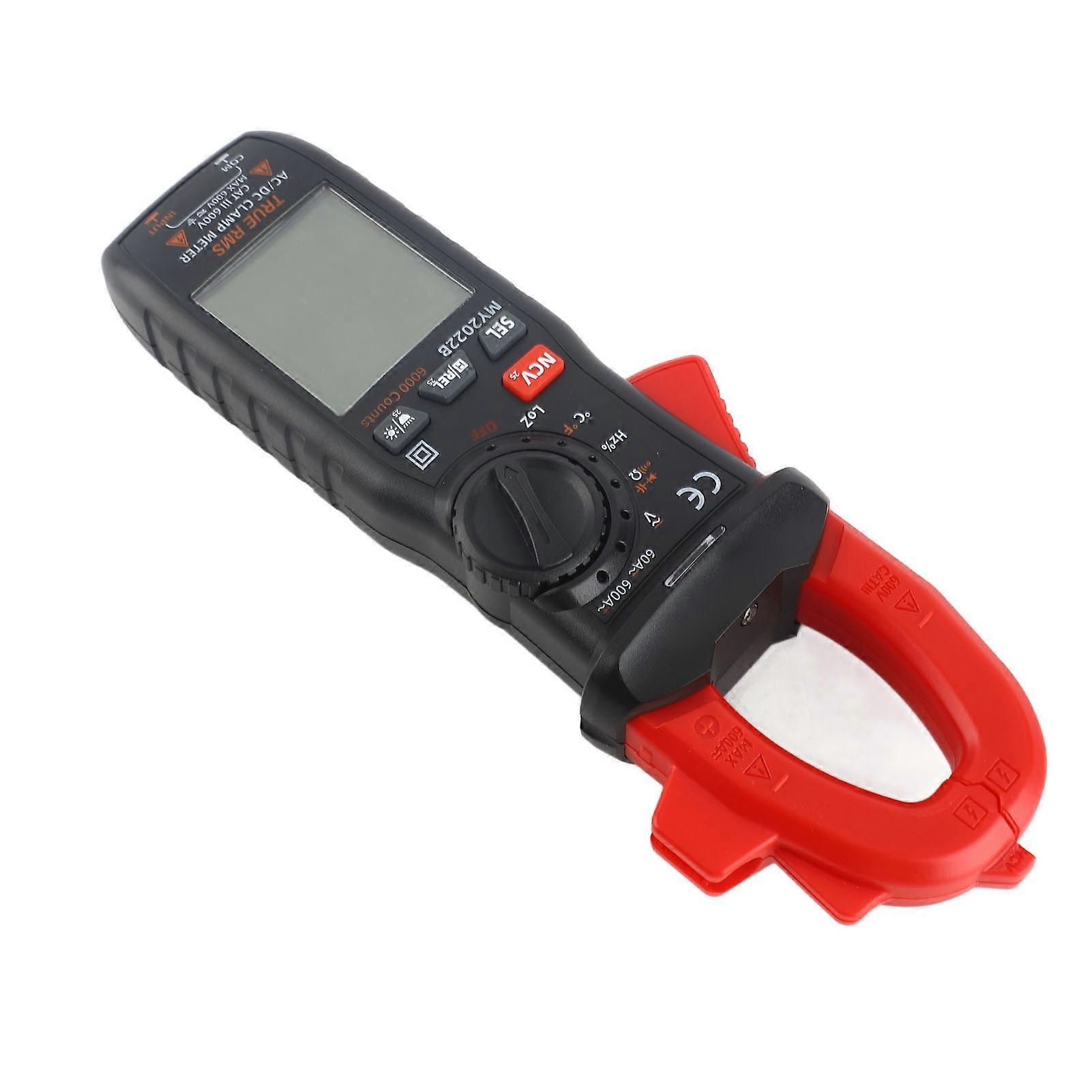 Clamp Meter Digital Display Multimeter Ammeter Voltmeter Tester för AC DC-krets 