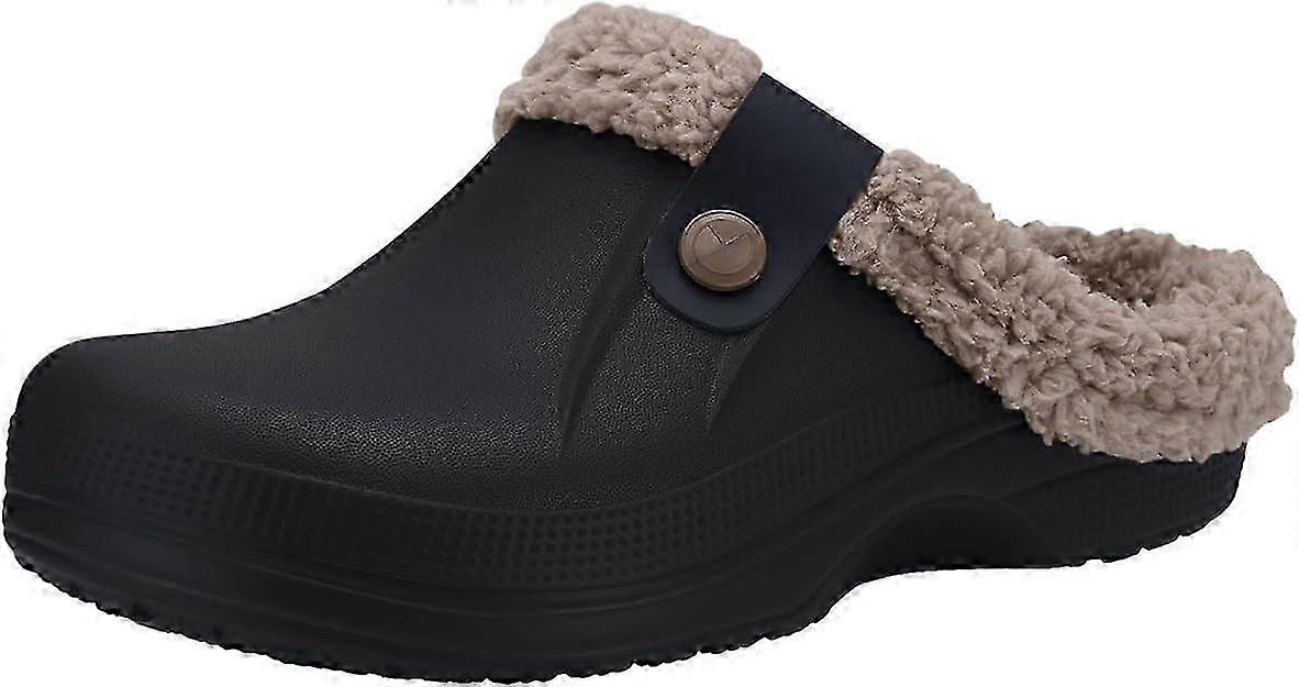 Chinelos de Casa de Inverno Impermeáveis com Forro de Pele Clássico para Mulheres