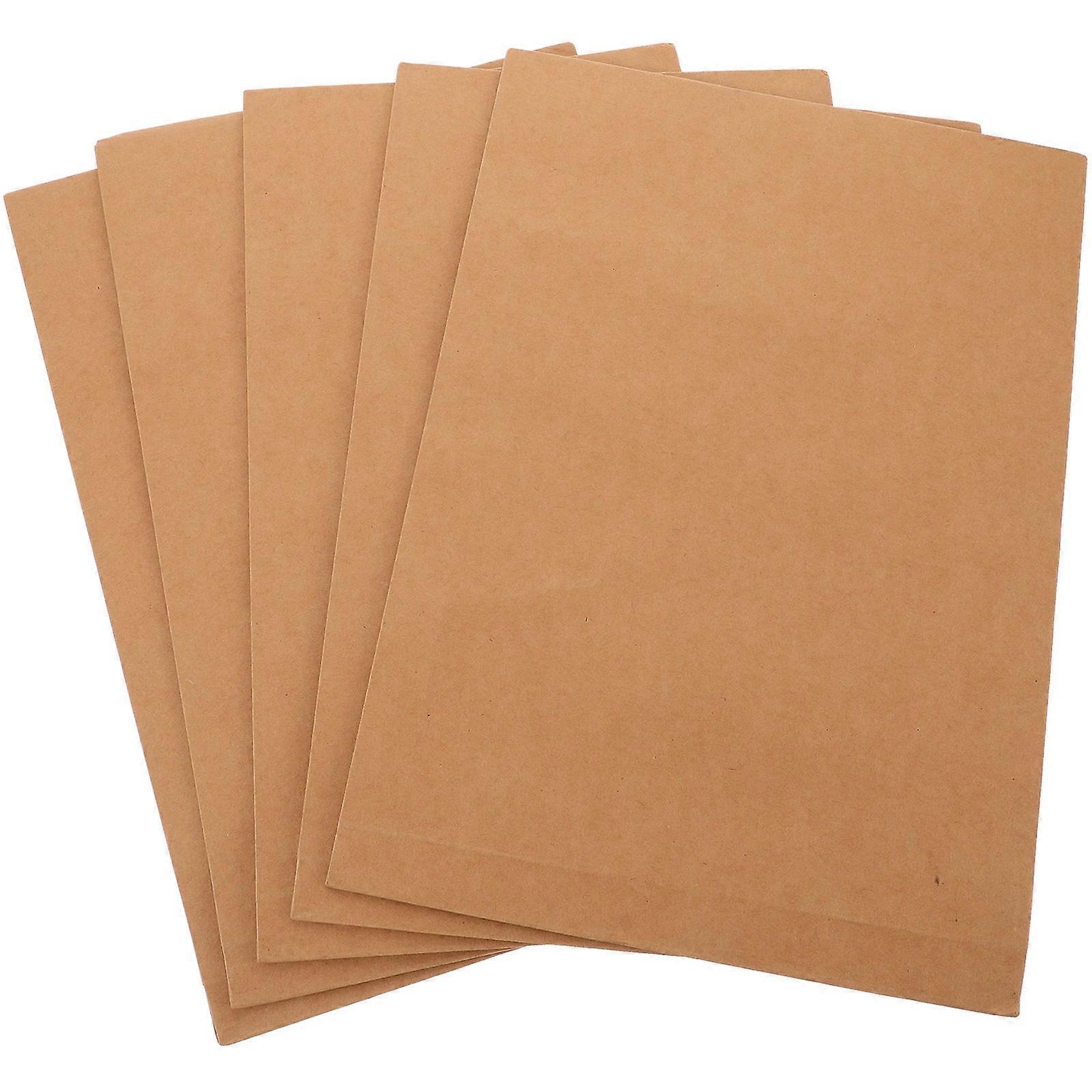 Kraft Paper File Folders Document Organiser Office Document Organizer Party Use 33.5X23.8X4CM Self-Adhesive Strip 5Pack