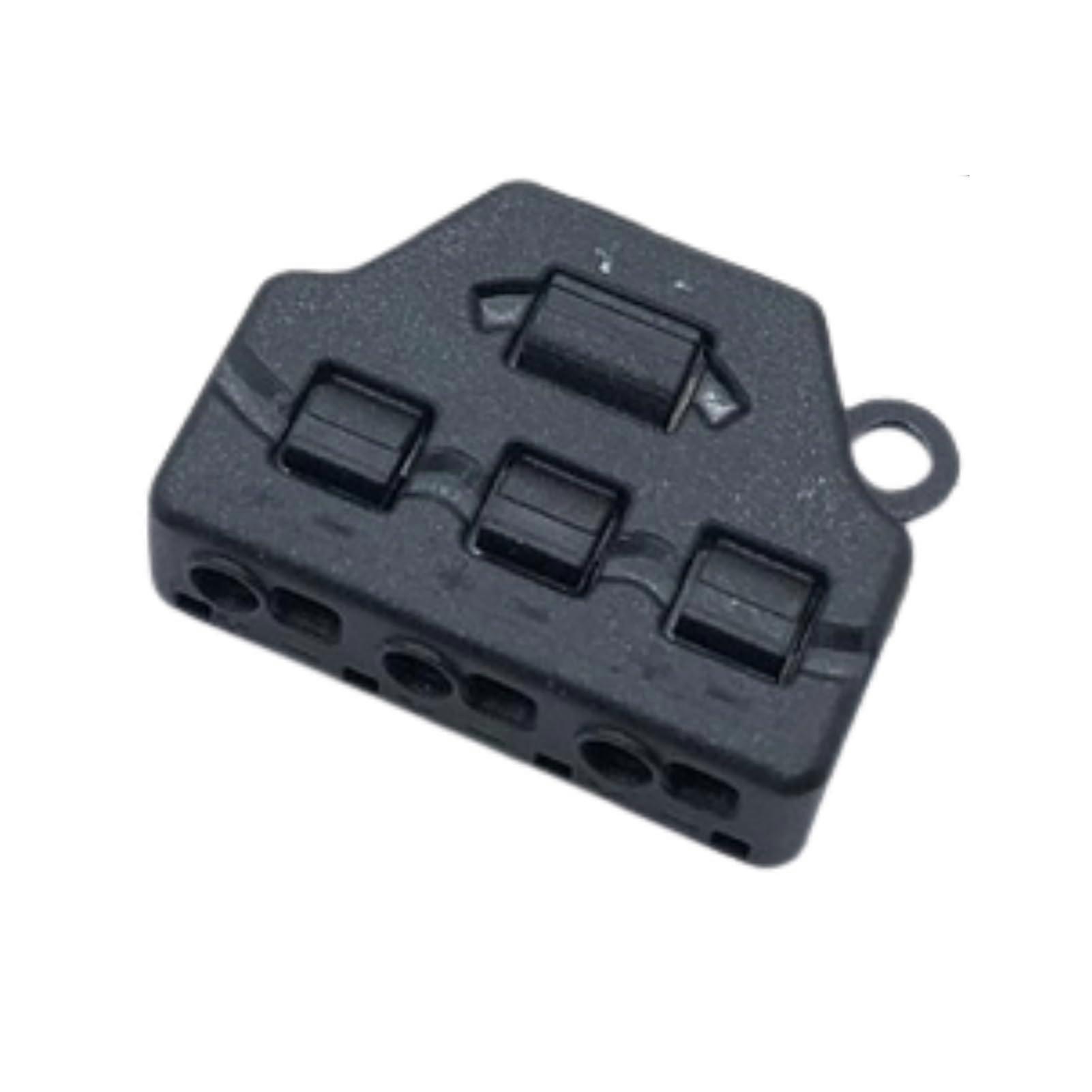 Universal Quick Connector, 2 Input 6 Output Electrical Cable Connector, Compact Black Wiring Conductor for Multiple Applications