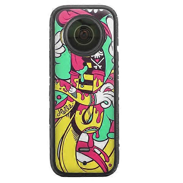 PVC decals for Insta360 X3 screen protector, 3D curved edge full coverage colorful protective accessories.
