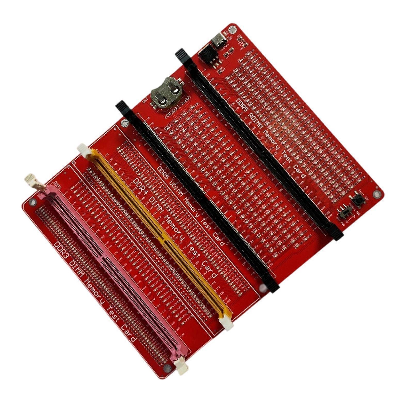 Professionell RAM-testare för DDR3 DDR4 DDR5-modul med detektering av kontaktfel och PCB-linjeverifiering i flera färger