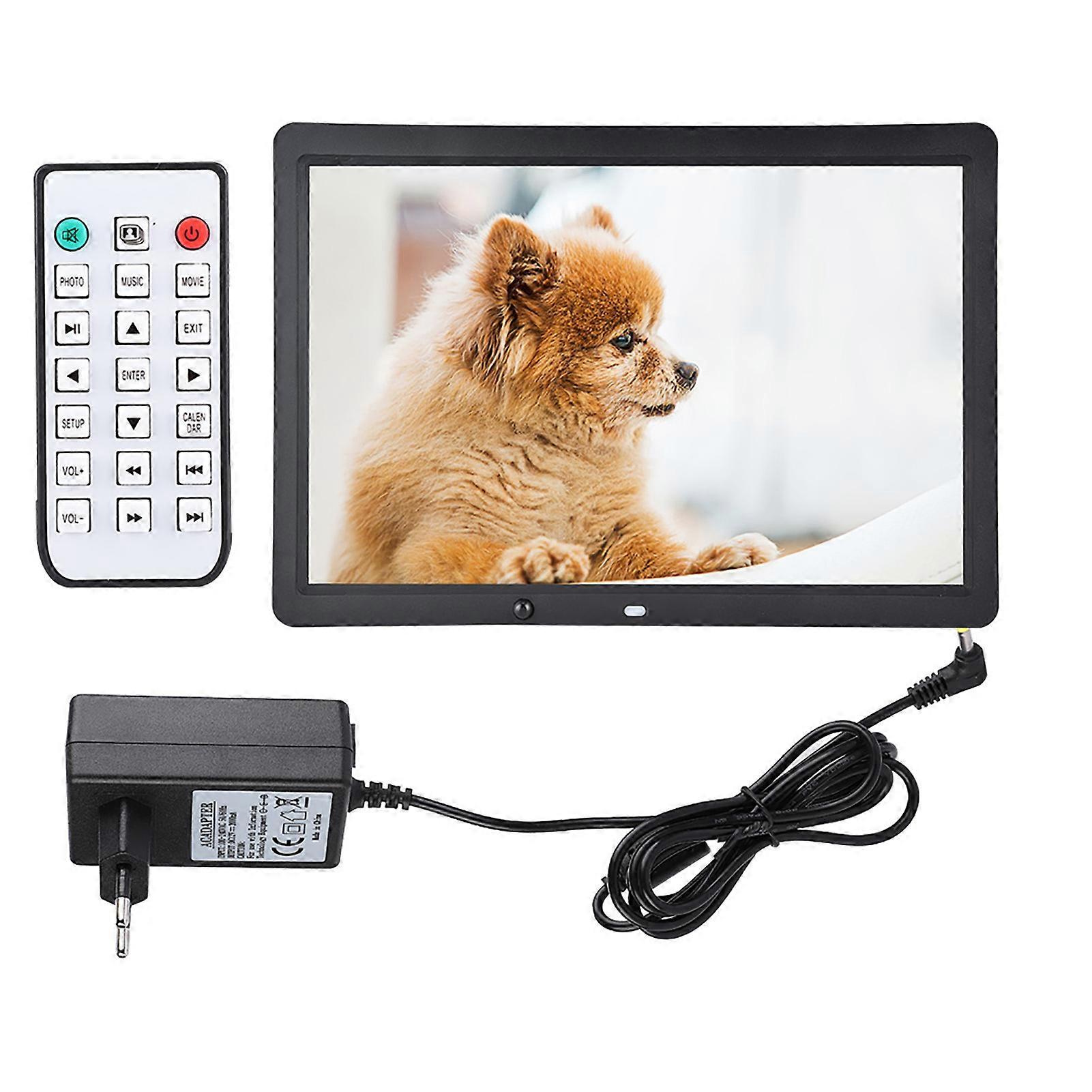 14.8" HD Multifunction Motion Detection Digital Photo Frame with Remote Controller (Black EU)