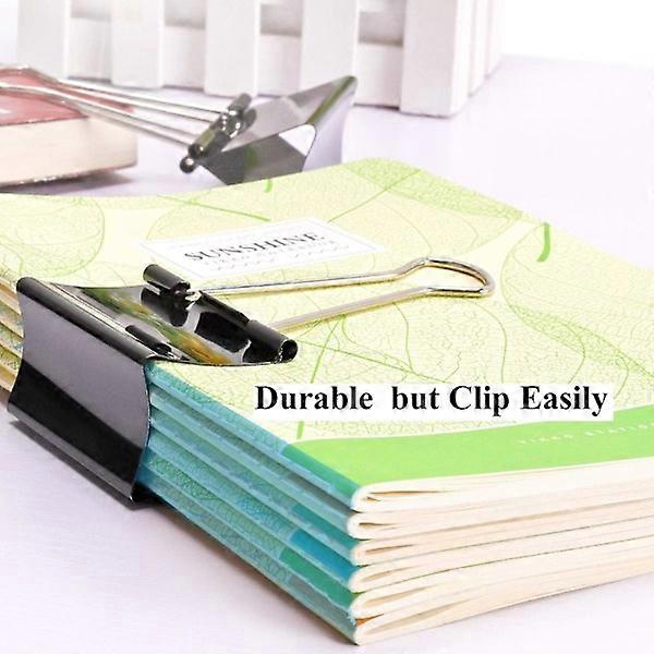 Upgrade extra wide 2.4" long binder clips (4 pc)