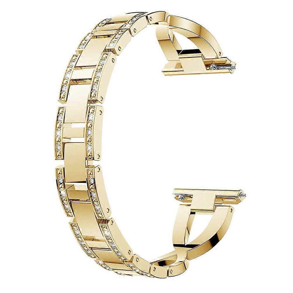 Smartwatch Bands Diamond Watch Strap Golden Color 22mm Size Adjustable Easy Installation 1Pcs