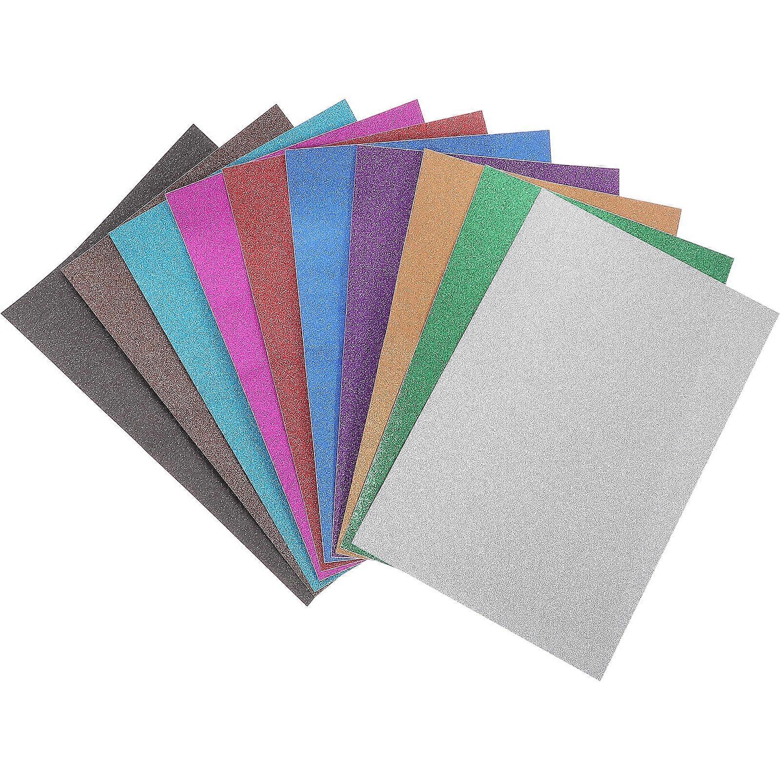 Colored Craft Paper Glitter Scrapbook Paper Smooth Texture Halloween 20 Sheets